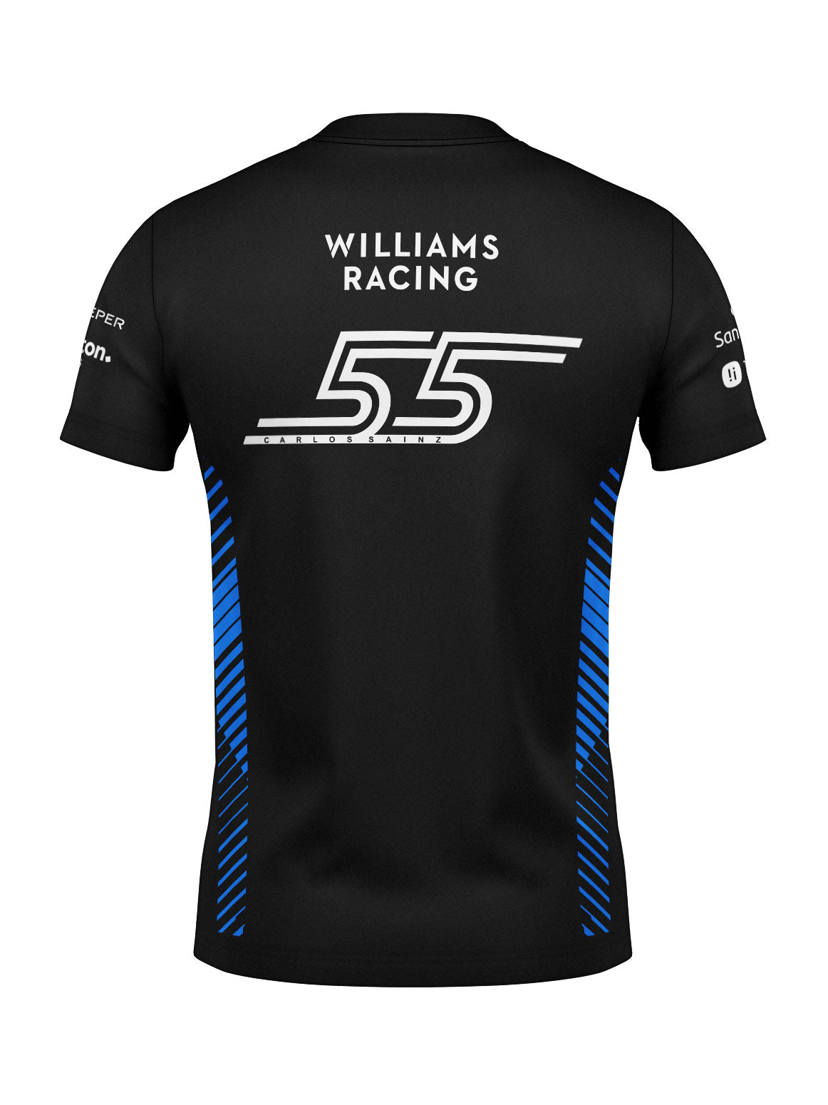 Williams Cotton T-Shirt Carlos Sainz Black 2025