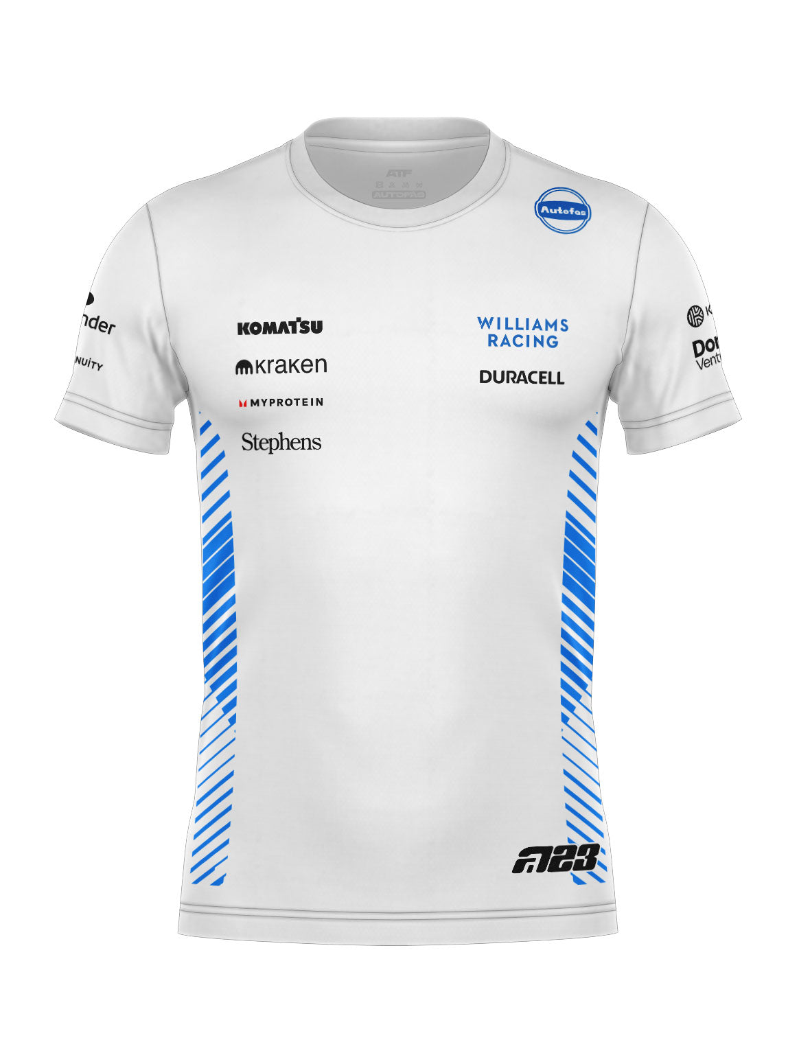 Williams Cotton T-Shirt Alex Albon White 2025