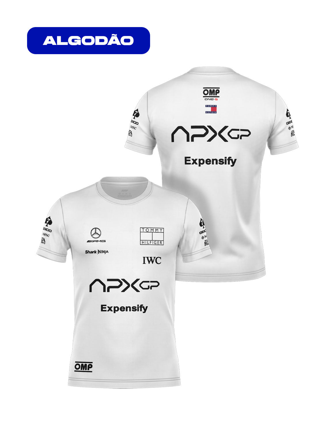 APXGP White Cotton F1 Movie T-Shirt