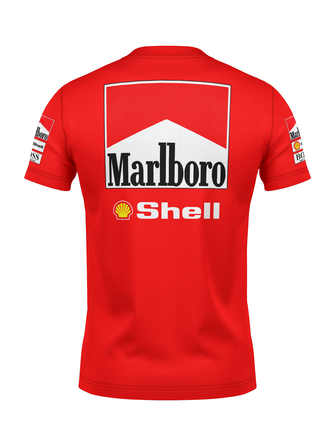 90s Retro Red Marlboro McLaren Cotton T-Shirt