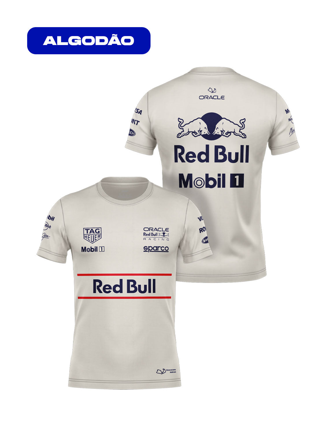 Silverstone Edition Cotton T-Shirt Red Bull Off White 2025