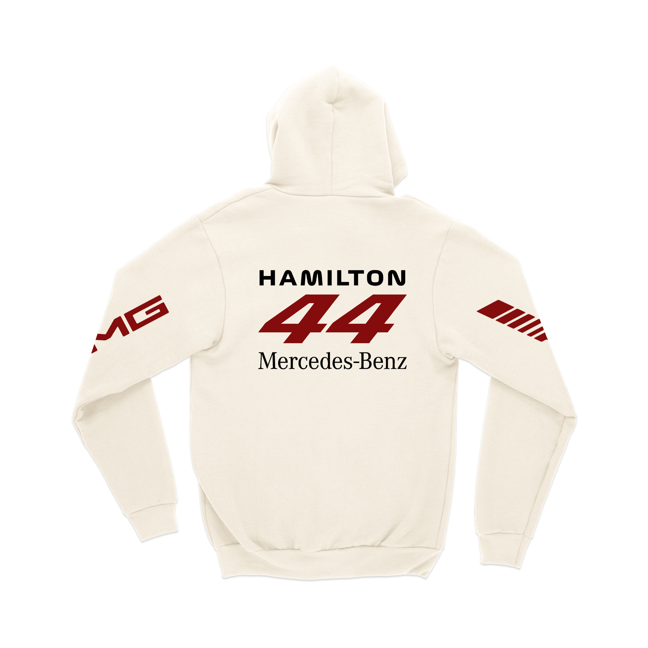 Hamilton Mercedes Retro Off White Hoodie