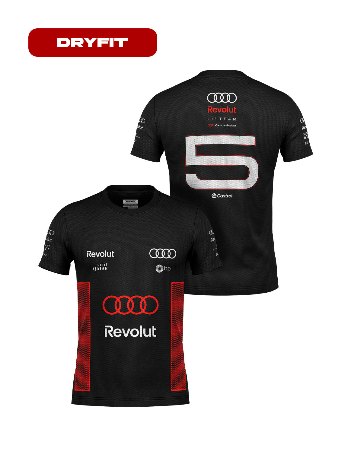Audi Bortoleto Dryfit Shirt Fan 2026 Black