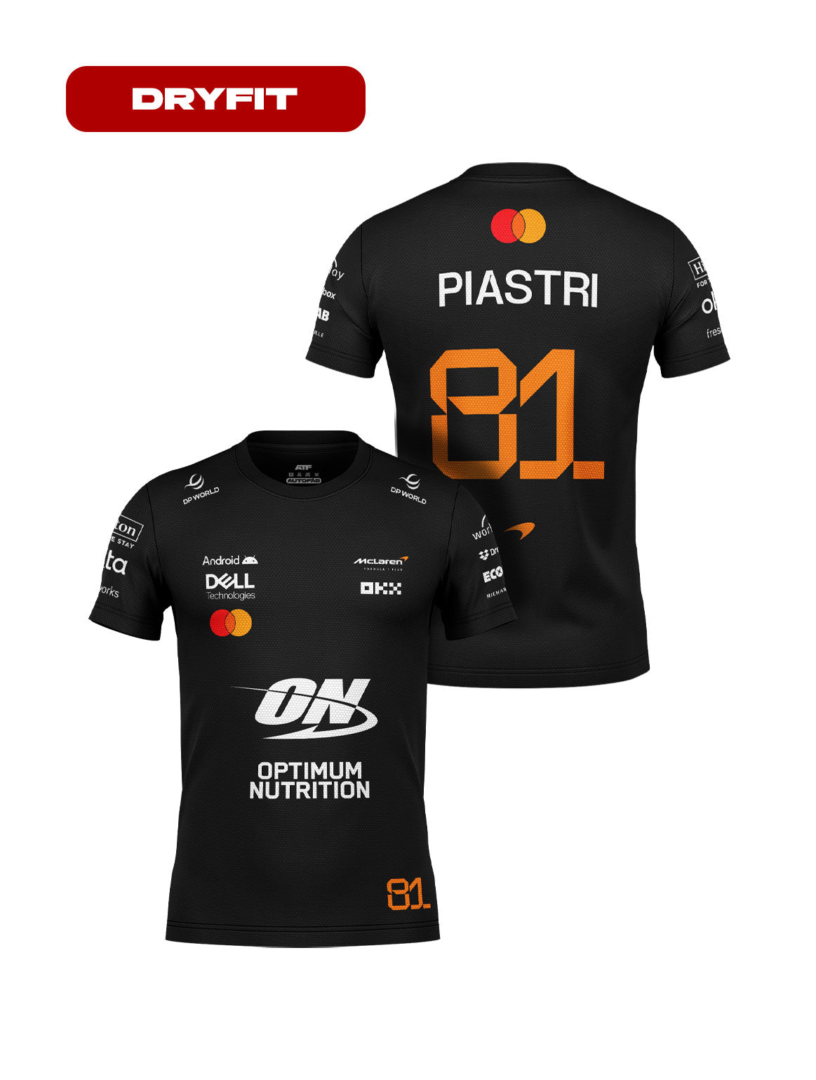Oscar Piastri Mclaren F1 2026 Dryfit T-Shirt