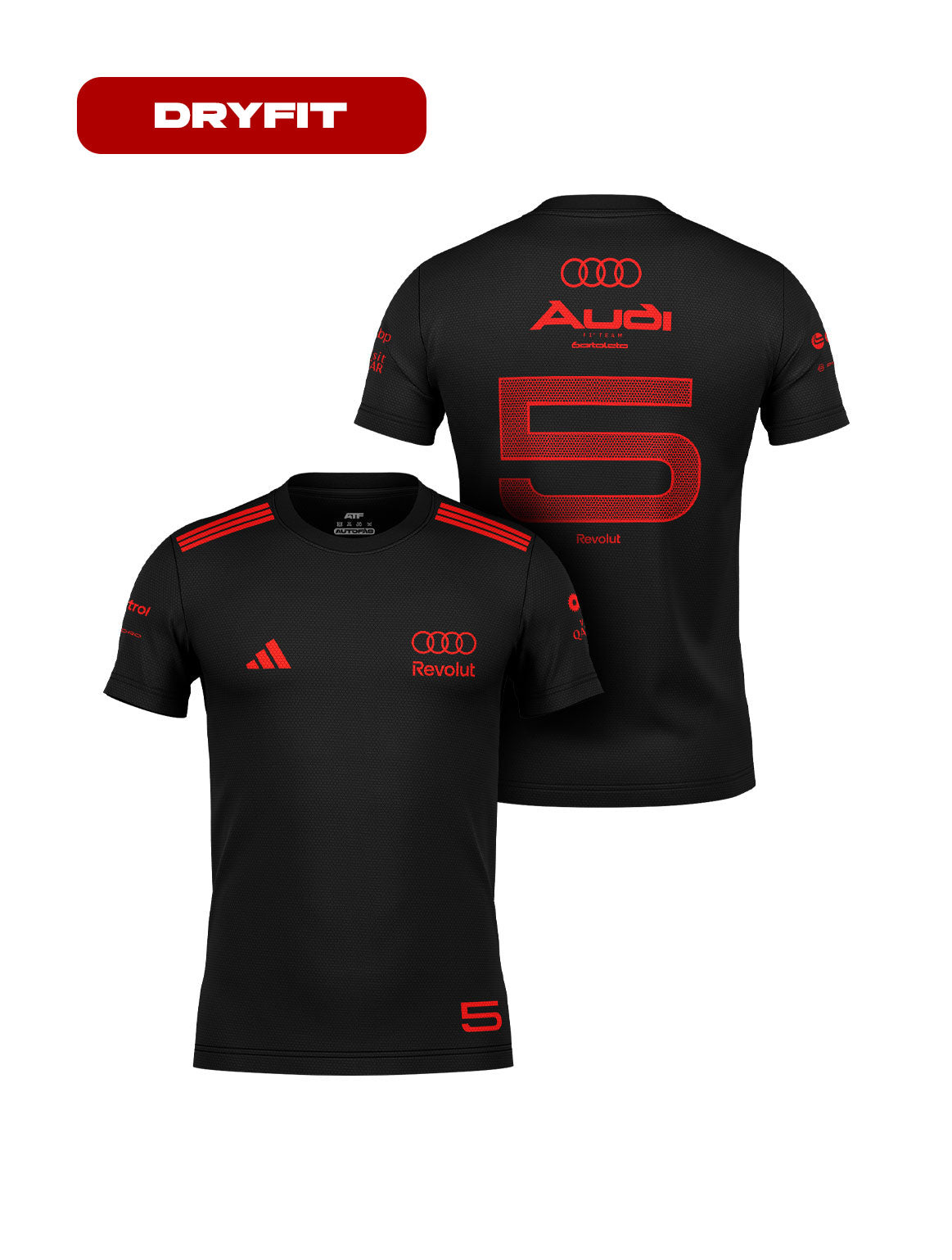 Bortoleto Audi Dryfit T-Shirt Red & Black Edition