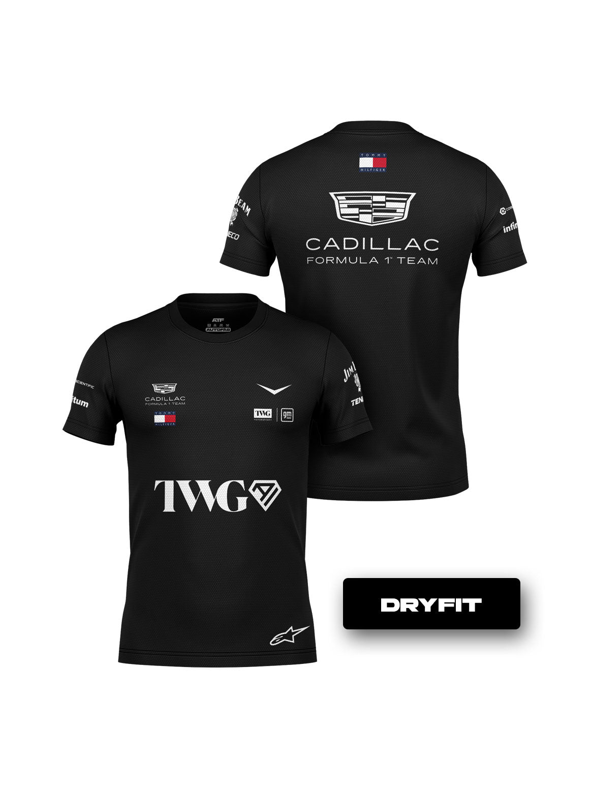 Cadillac F1 Team Dryfit T-Shirt Black