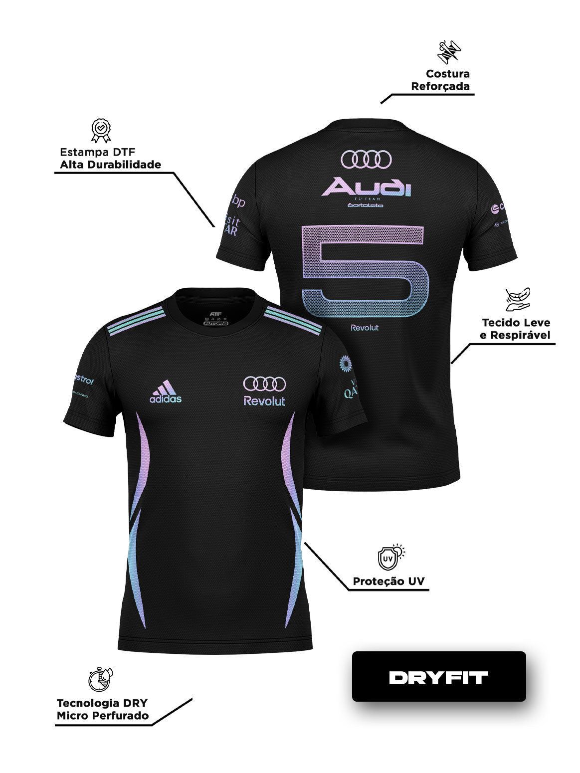Gabriel Bortoleto Audi Miami Edition 2026 Dryfit T-Shirt