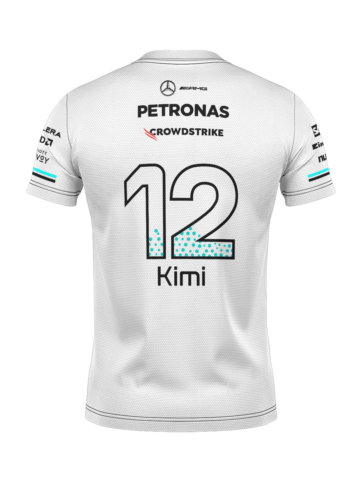 Mercedes Kimi Antonelli Dryfit T-Shirt White 2025