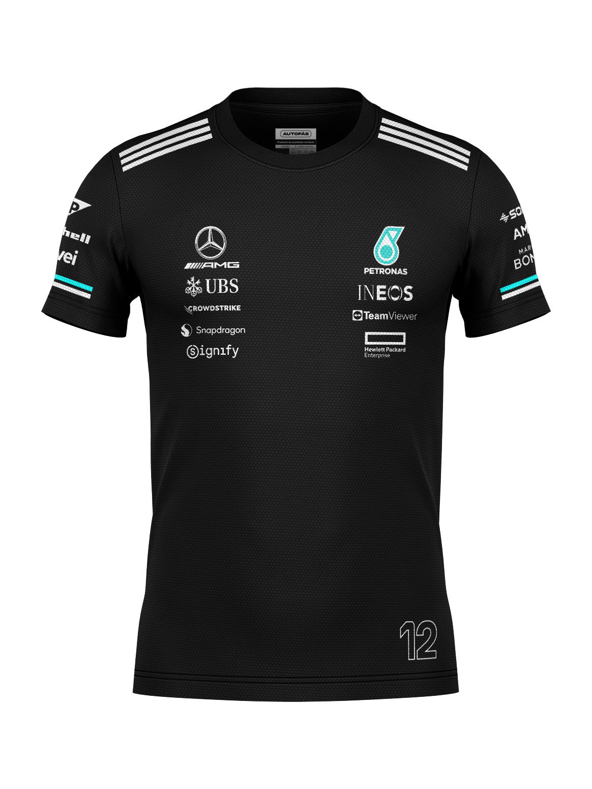 Mercedes Kimi Antonelli Dryfit T-Shirt Black 2025