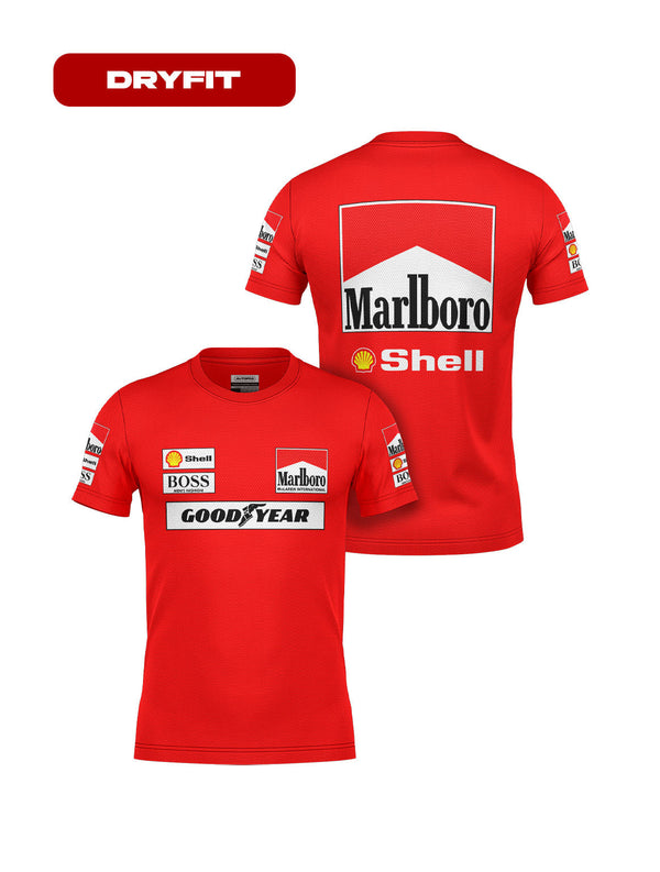 McLaren Marlboro Retro Red Dryfit T-Shirt
