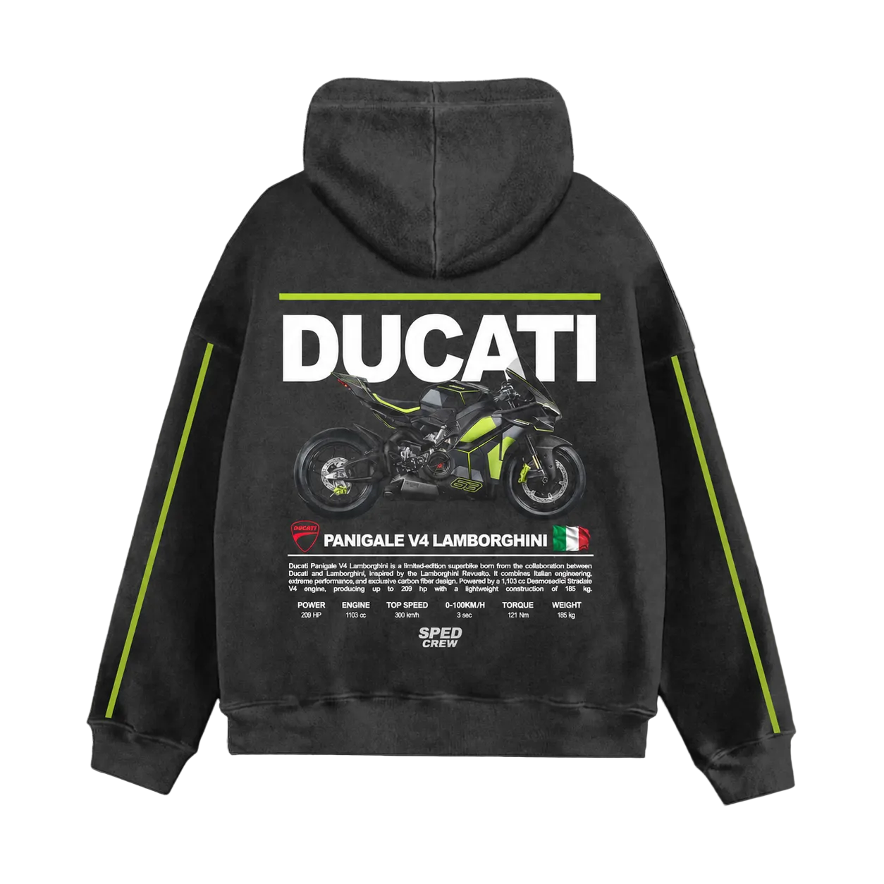 Panigale Lambo V4 Moto Hoodie