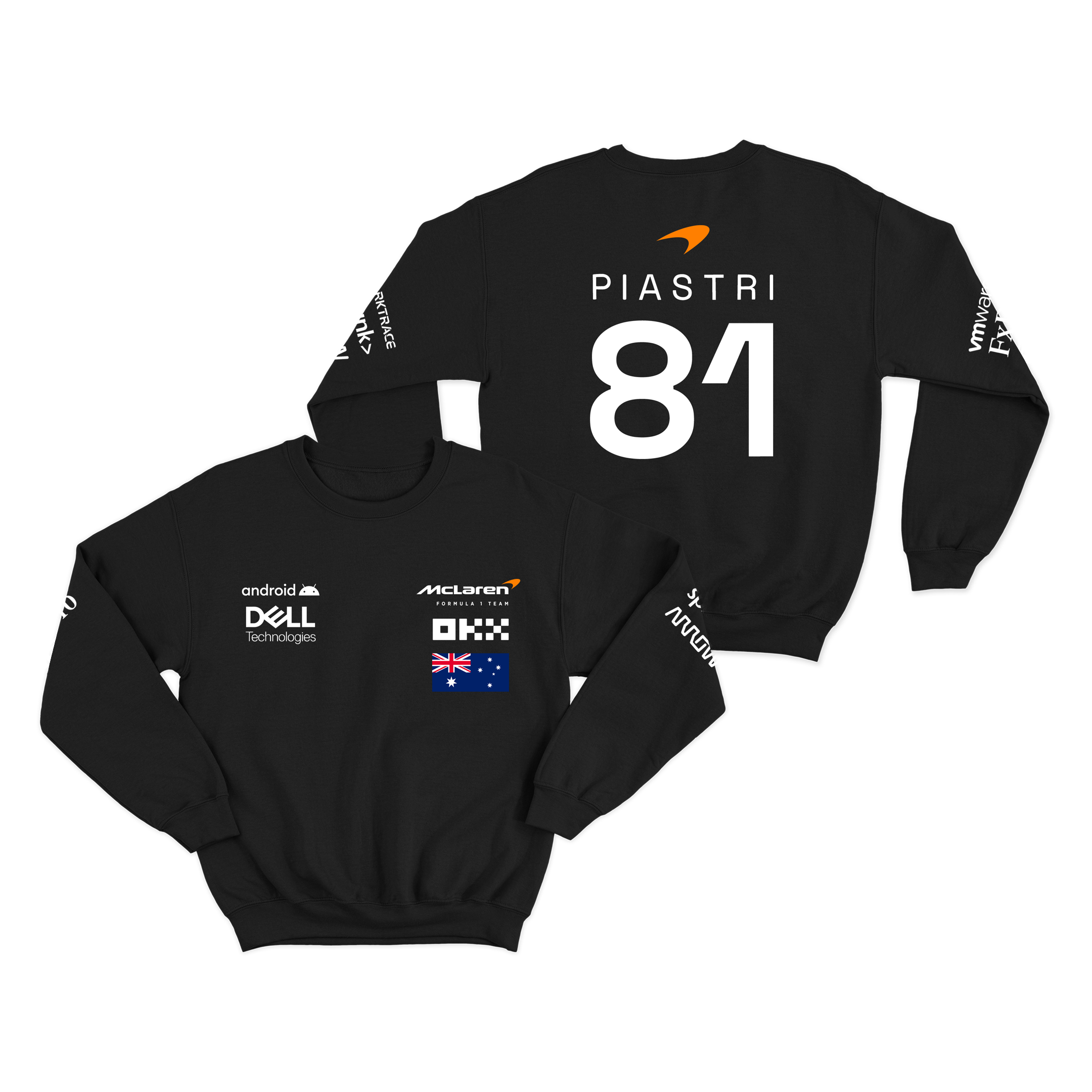 McLaren Black Hoodie 2024 Oscar Piastri