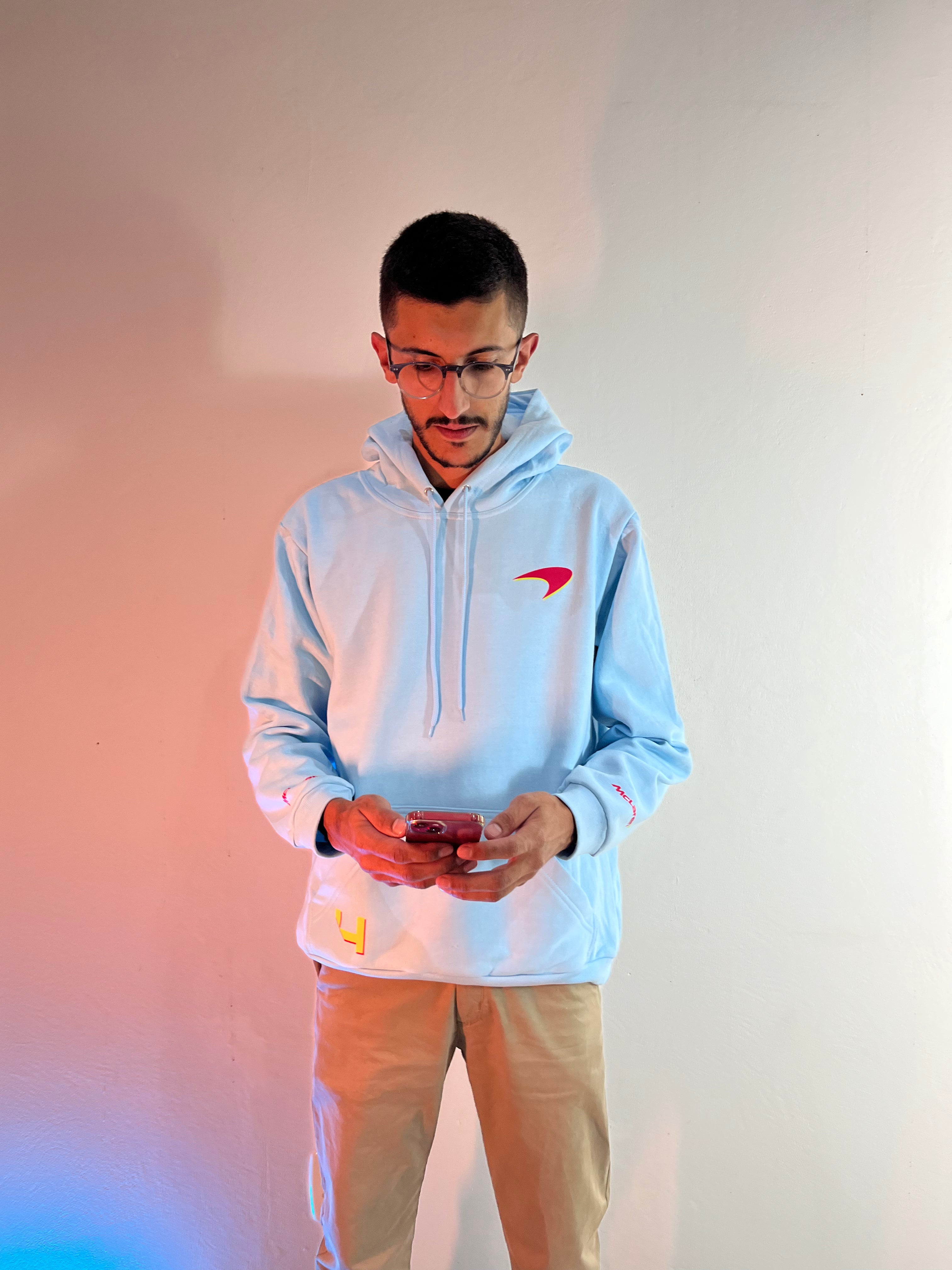 Lando Norris First Victory Hoodie Moments Blue