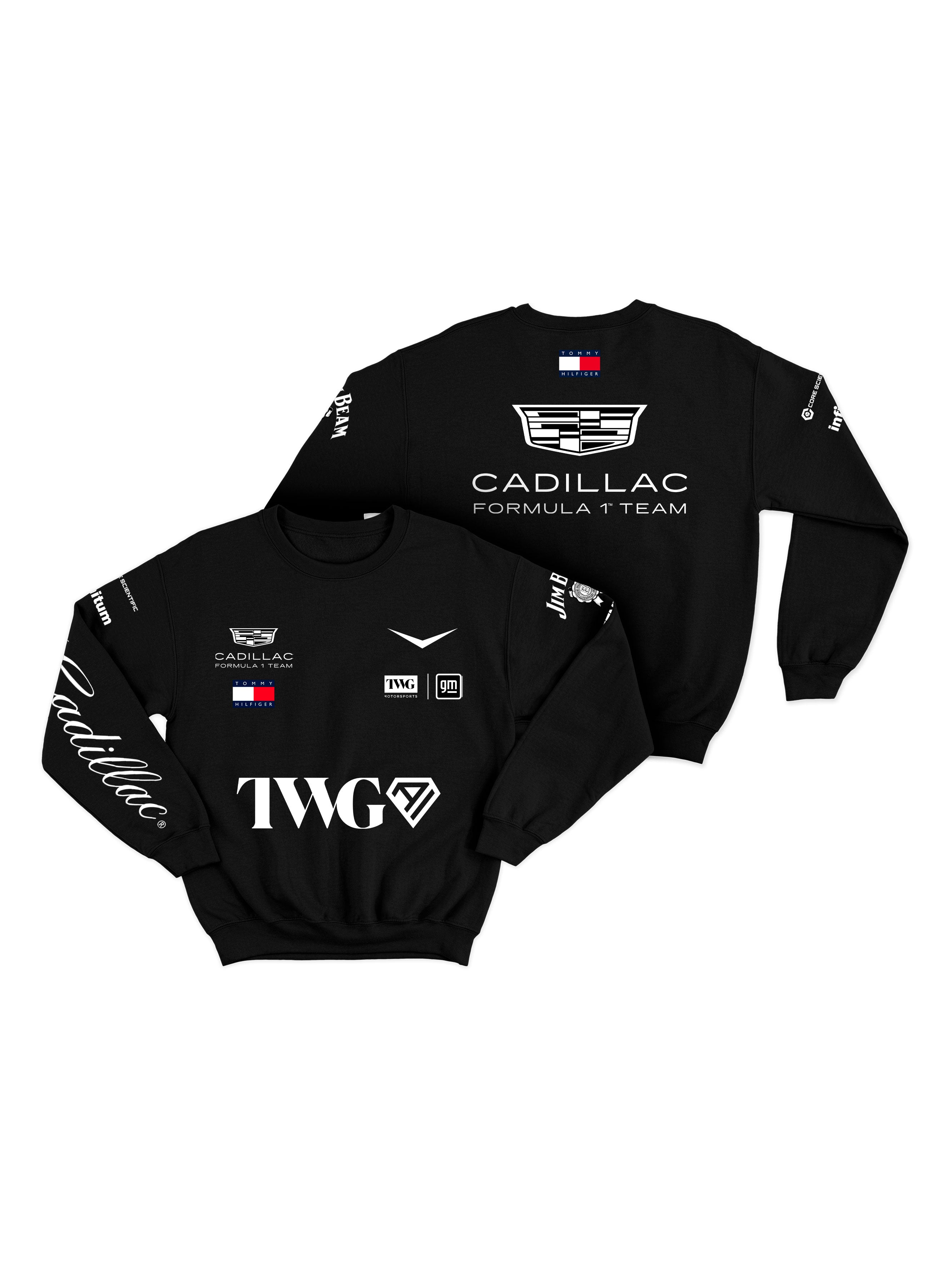 Cadillac F1 Team Black Crewneck Sweatshirt