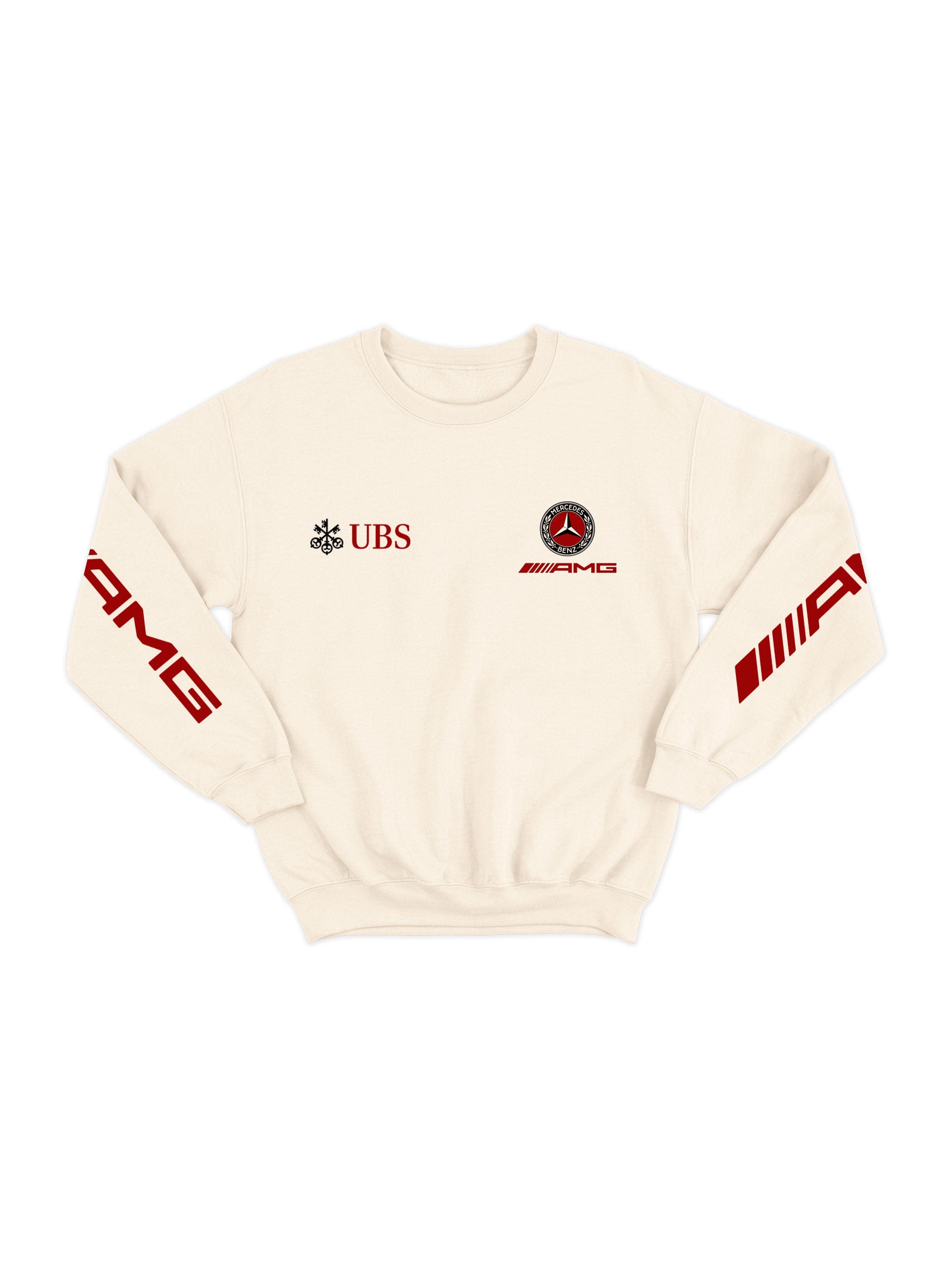 Mercedes AMG Retro Logo Off White Hoodie