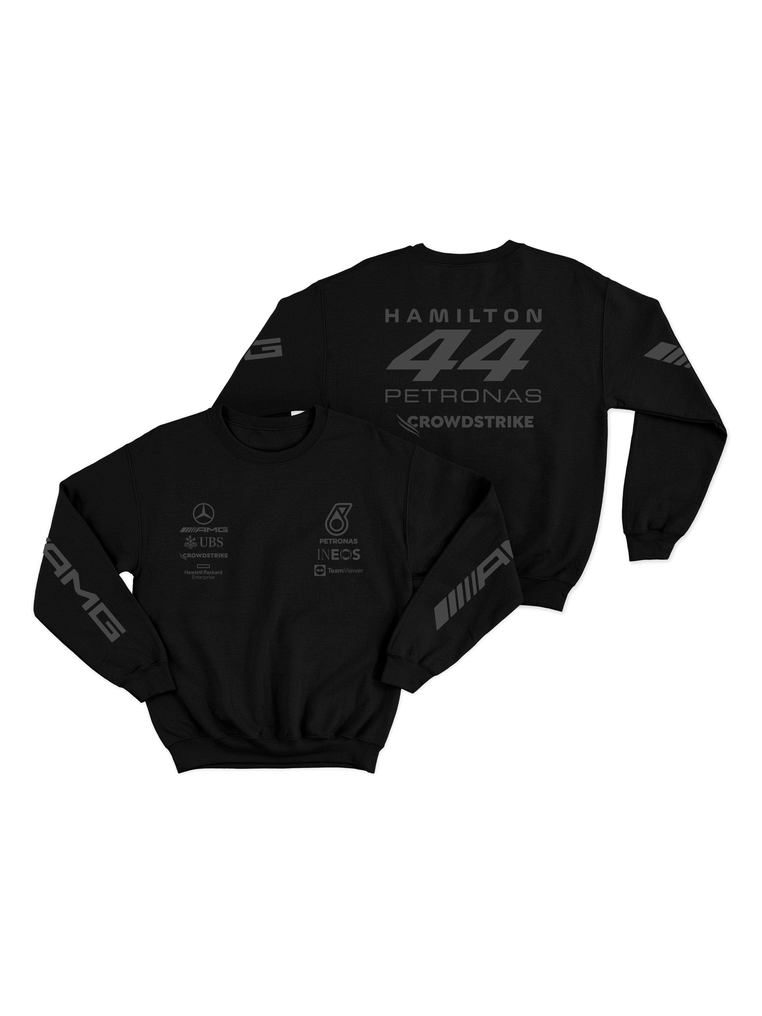 Mercedes Hamilton All Black Hoodie 2023