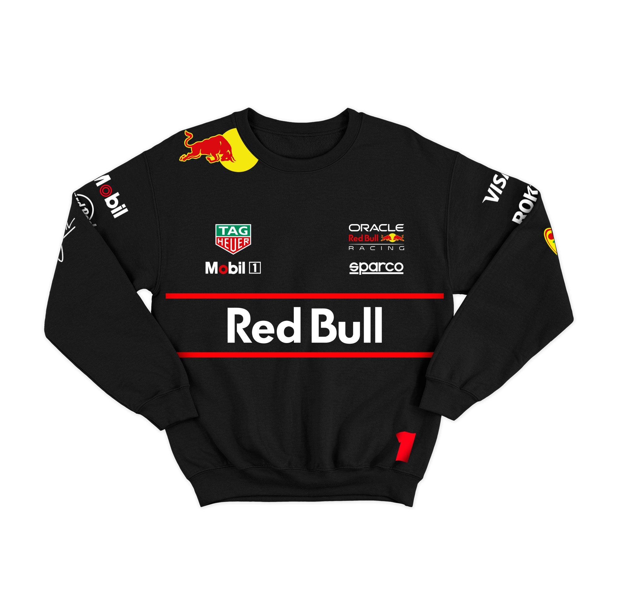 Red Bull Max Verstappen 2025 Black Hoodie