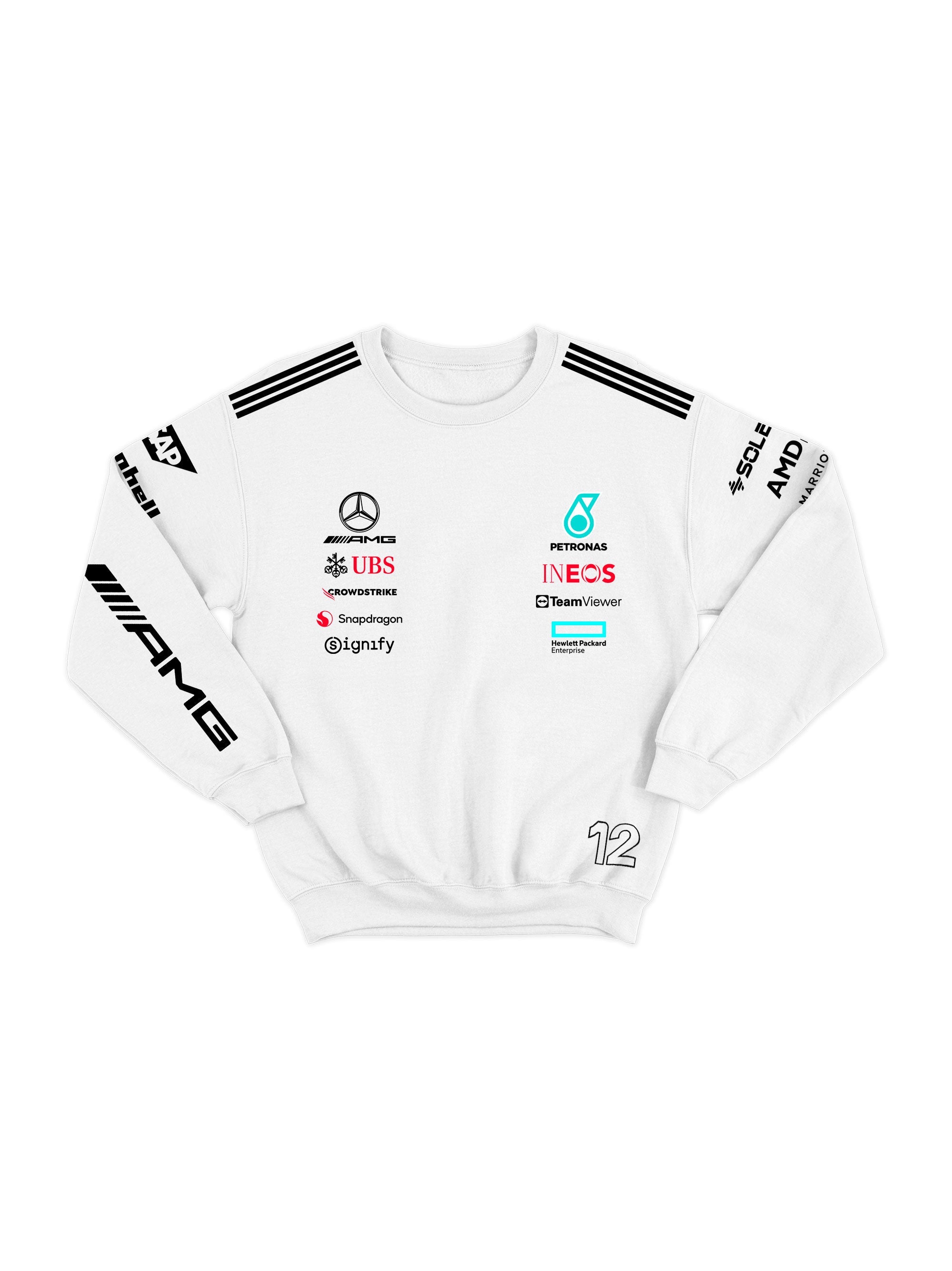 Mercedes Kimi Antonelli 2025 White Hoodie