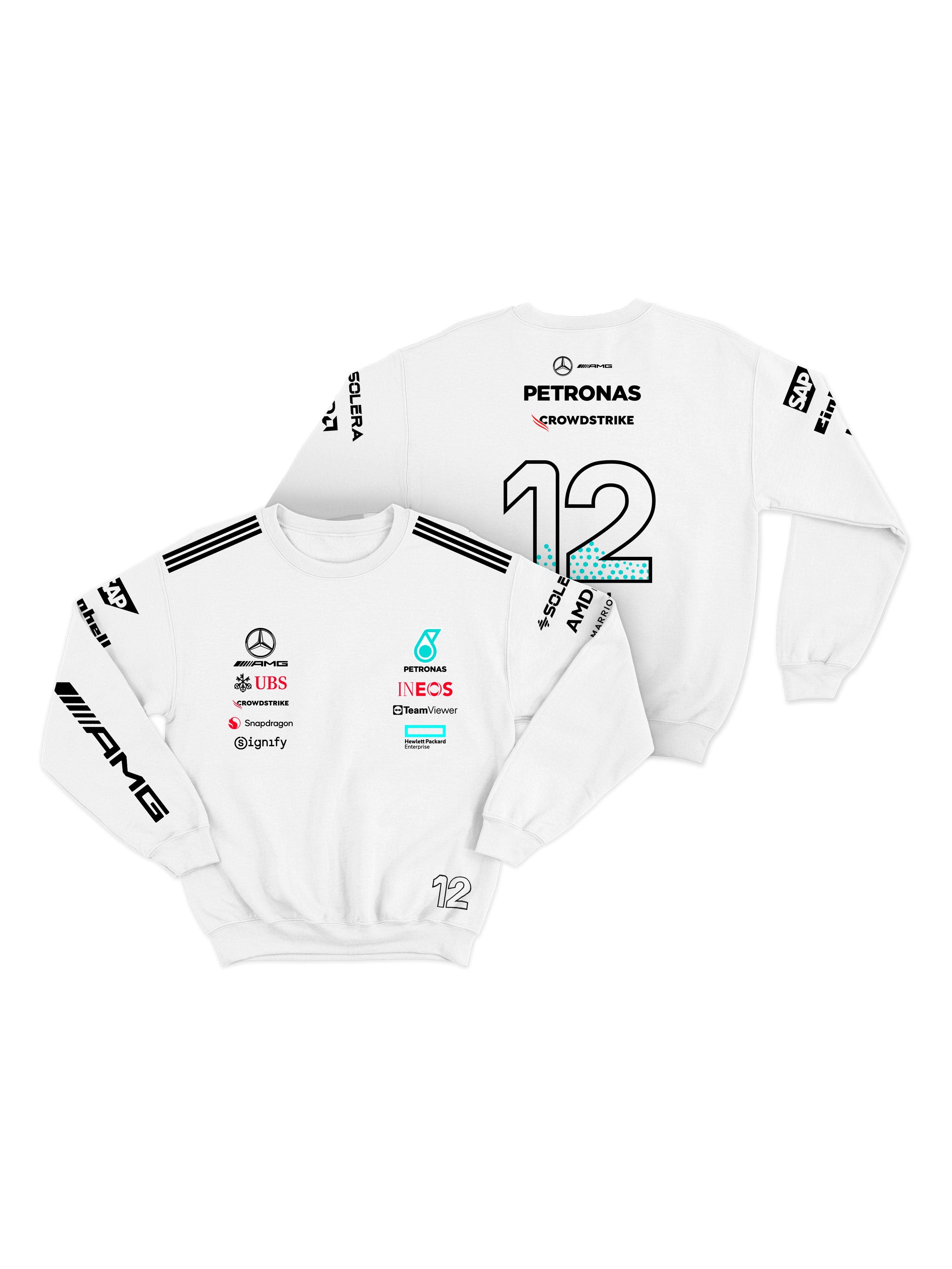 Mercedes Kimi Antonelli 2025 White Hoodie