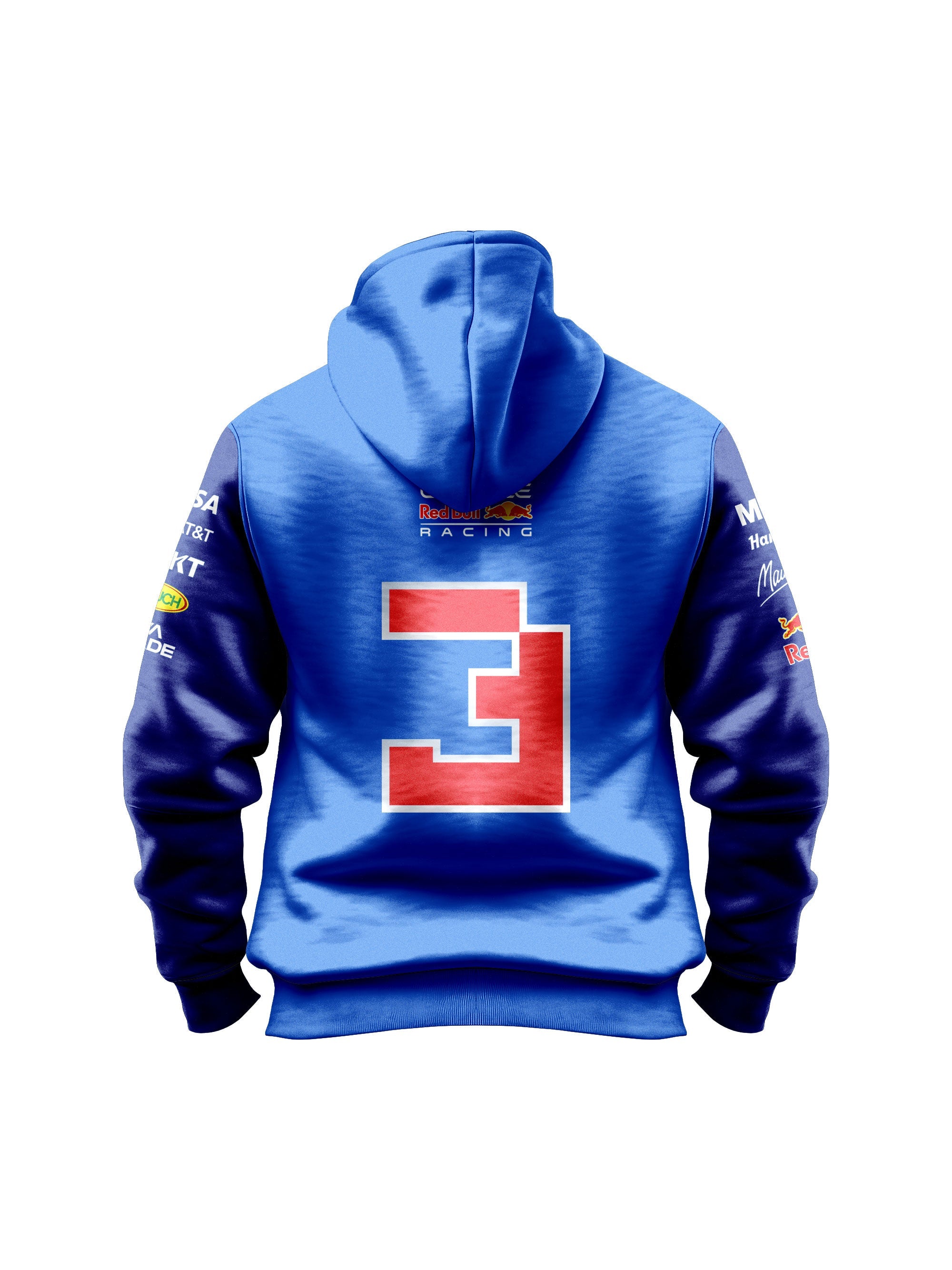 Max Verstappen Red Bull 2026 Royal Blue with Navy Hoodie