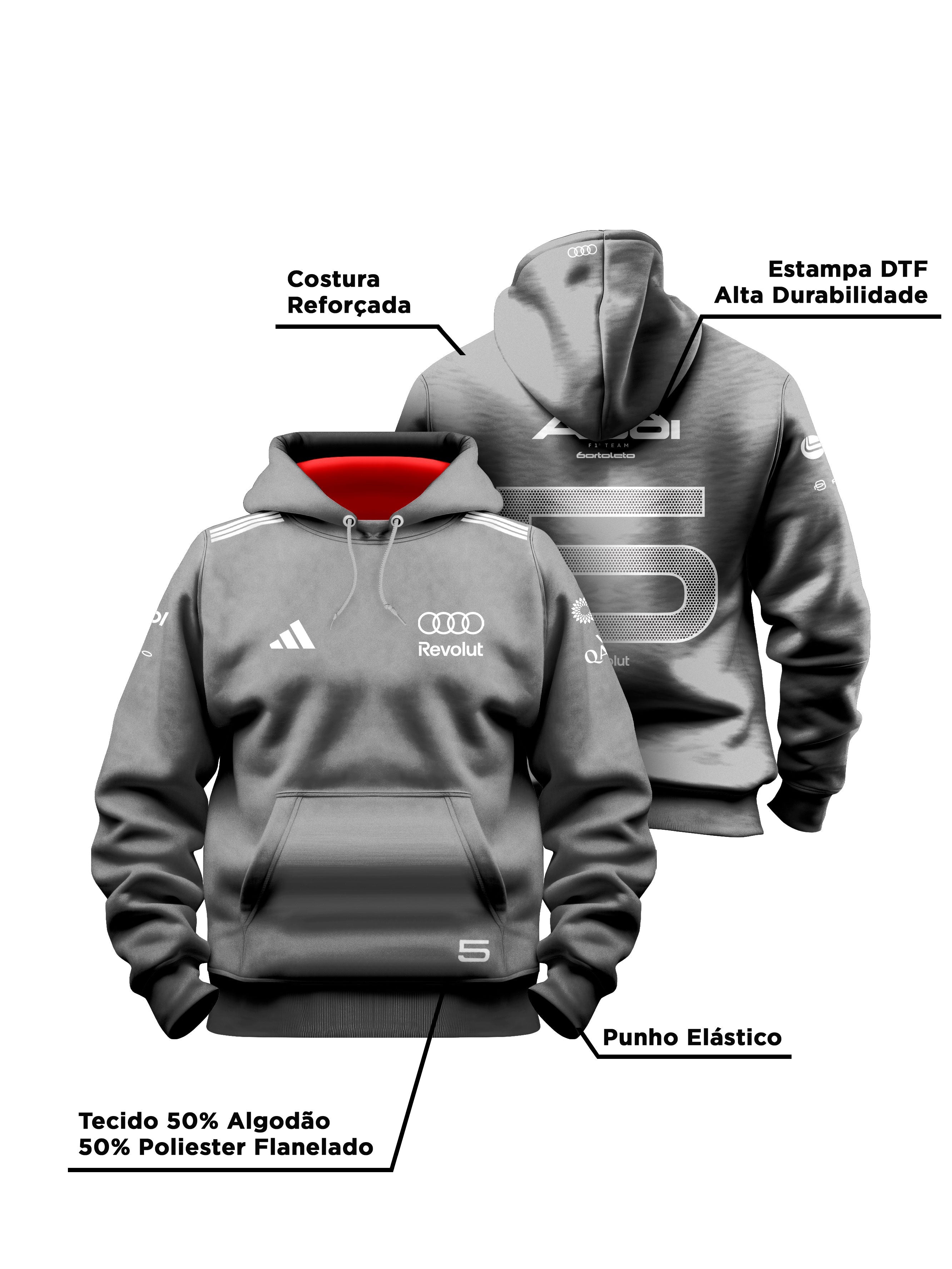 Gabriel Bortoleto Audi 2026 Gray Hoodie