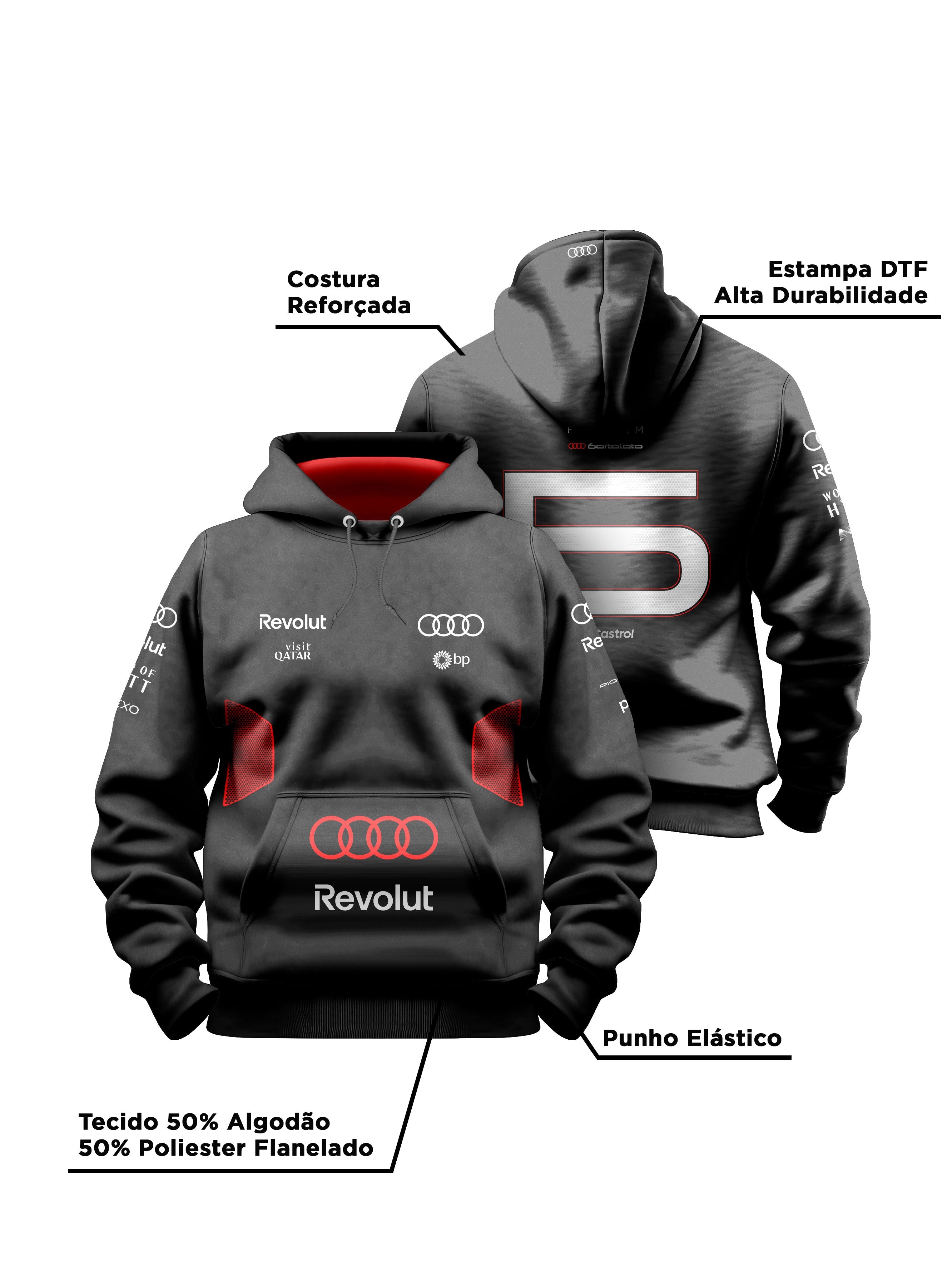 Gabriel Bortoleto Audi 2026 Black Hoodie