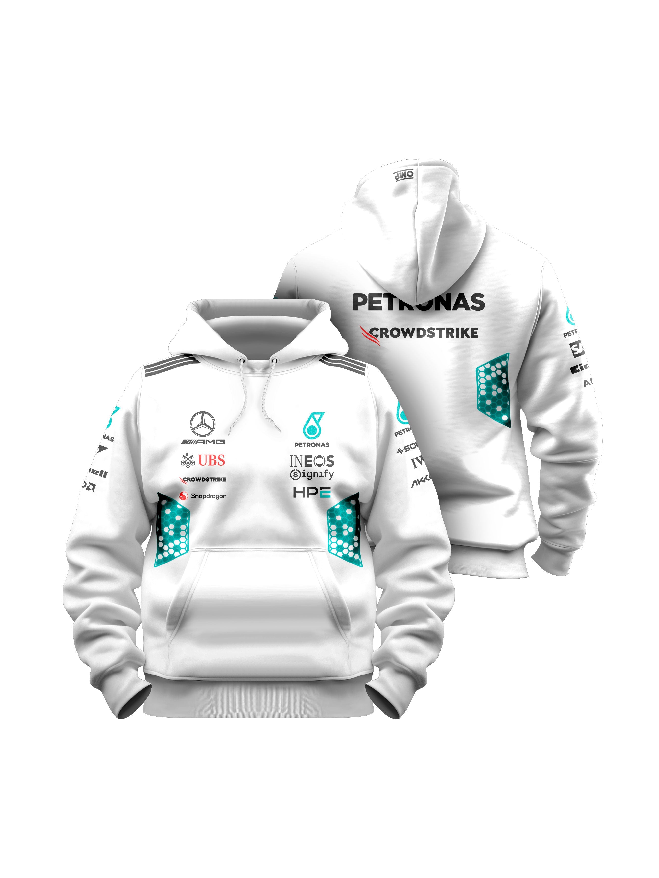 Mercedes AMG 2026 White Hoodie