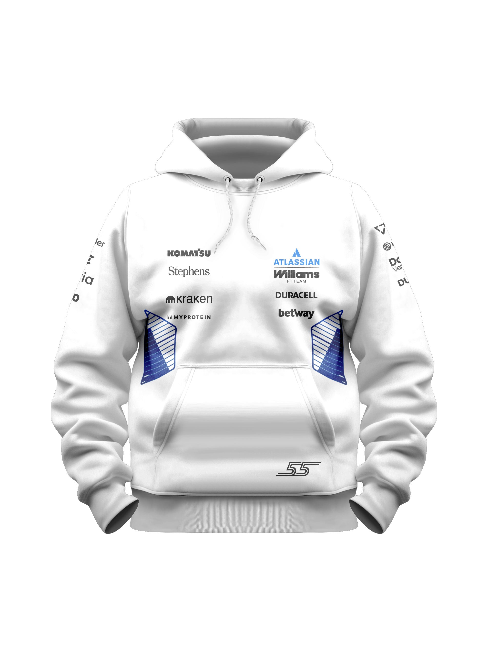 Carlos Sainz Williams F1 2026 White Hoodie