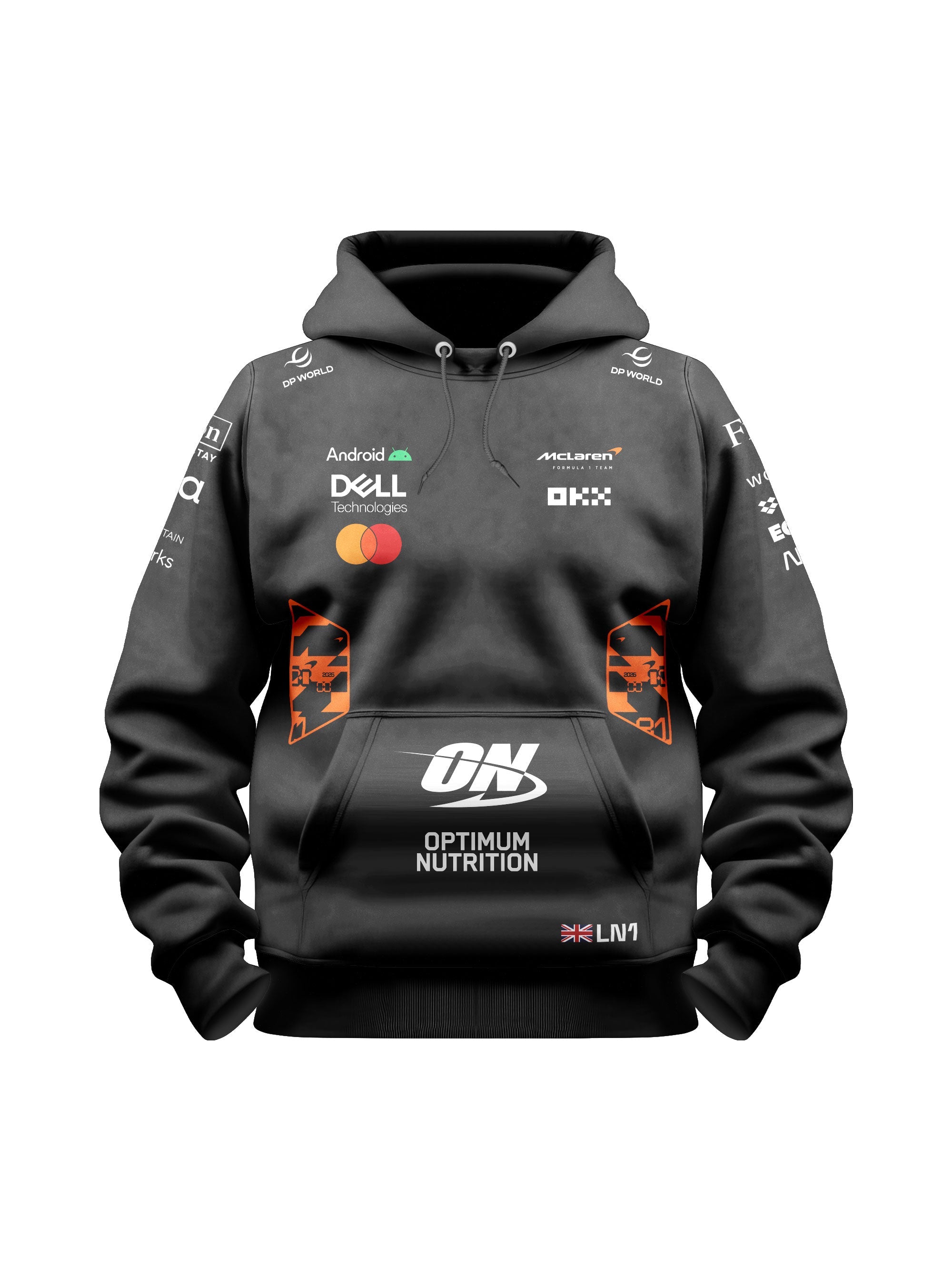 Lando Norris McLaren F1 2026 Black Hoodie