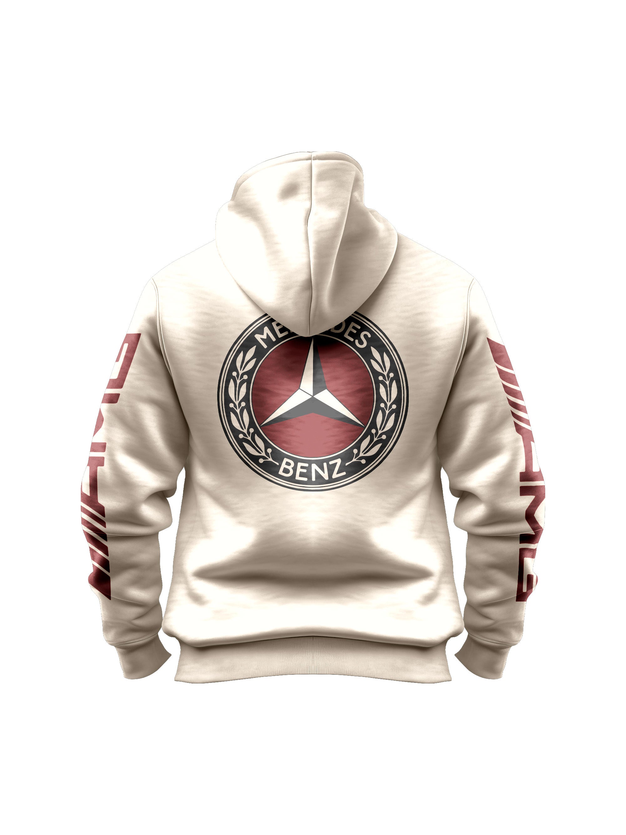 Mercedes AMG Retro Logo Off White Hoodie