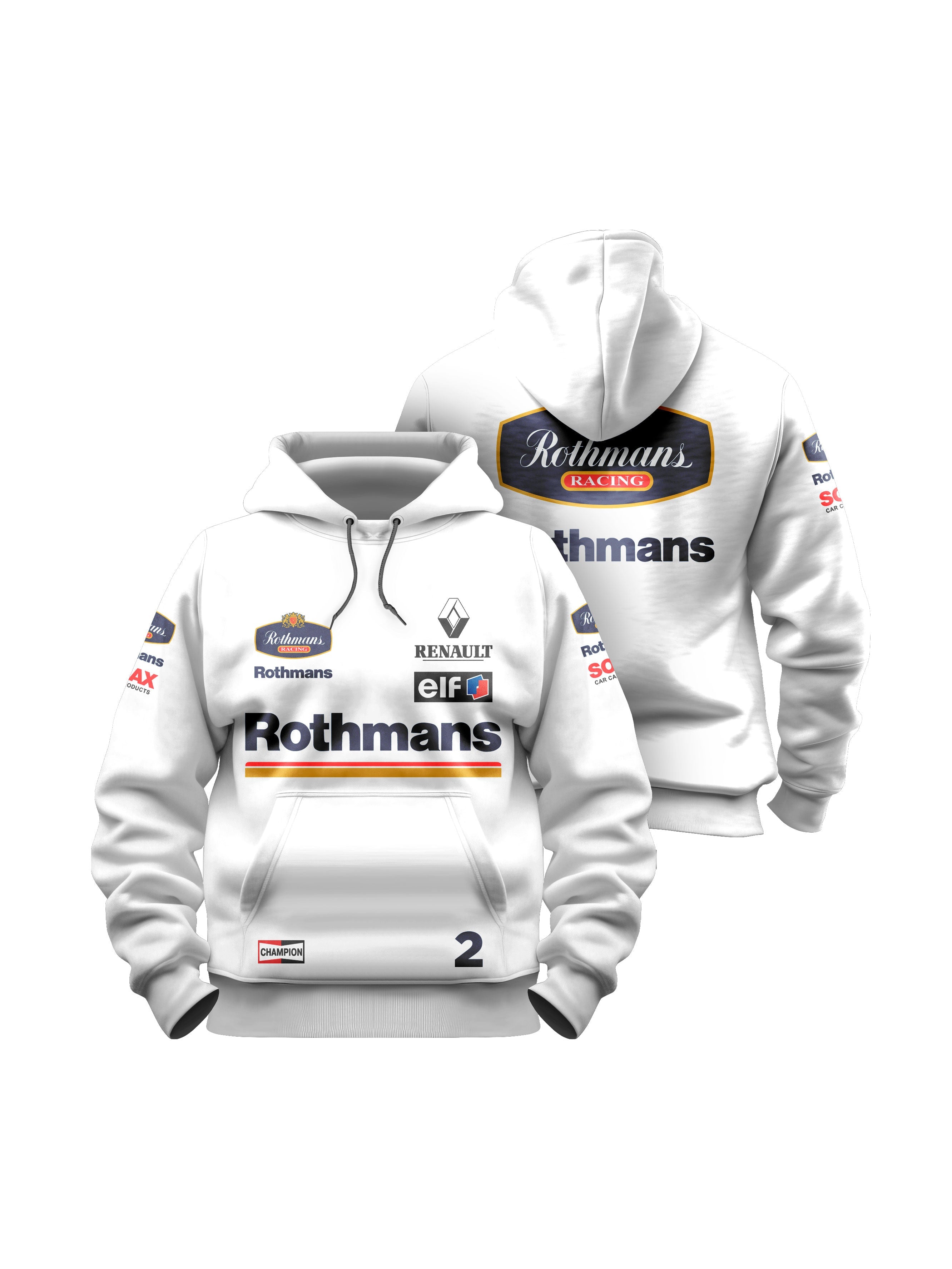 Williams Retro Rothmans Racing White Hoodie