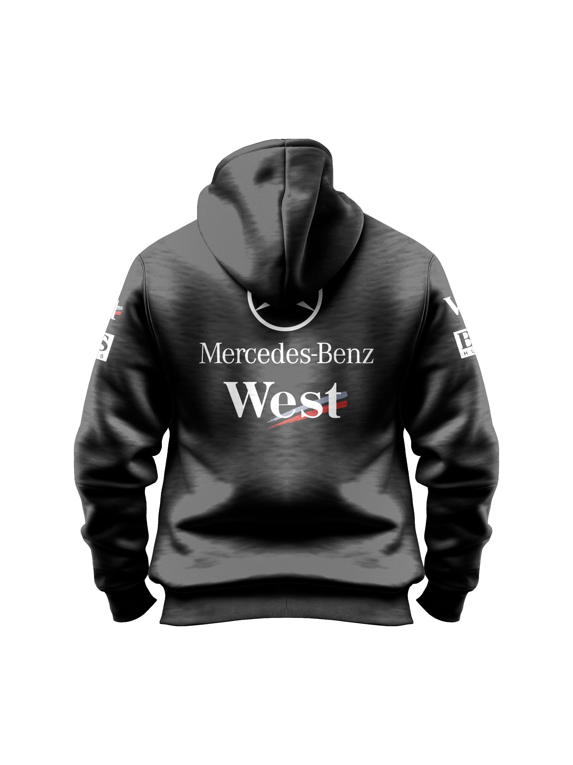 McLaren West Mercedes Retro Black Hoodie