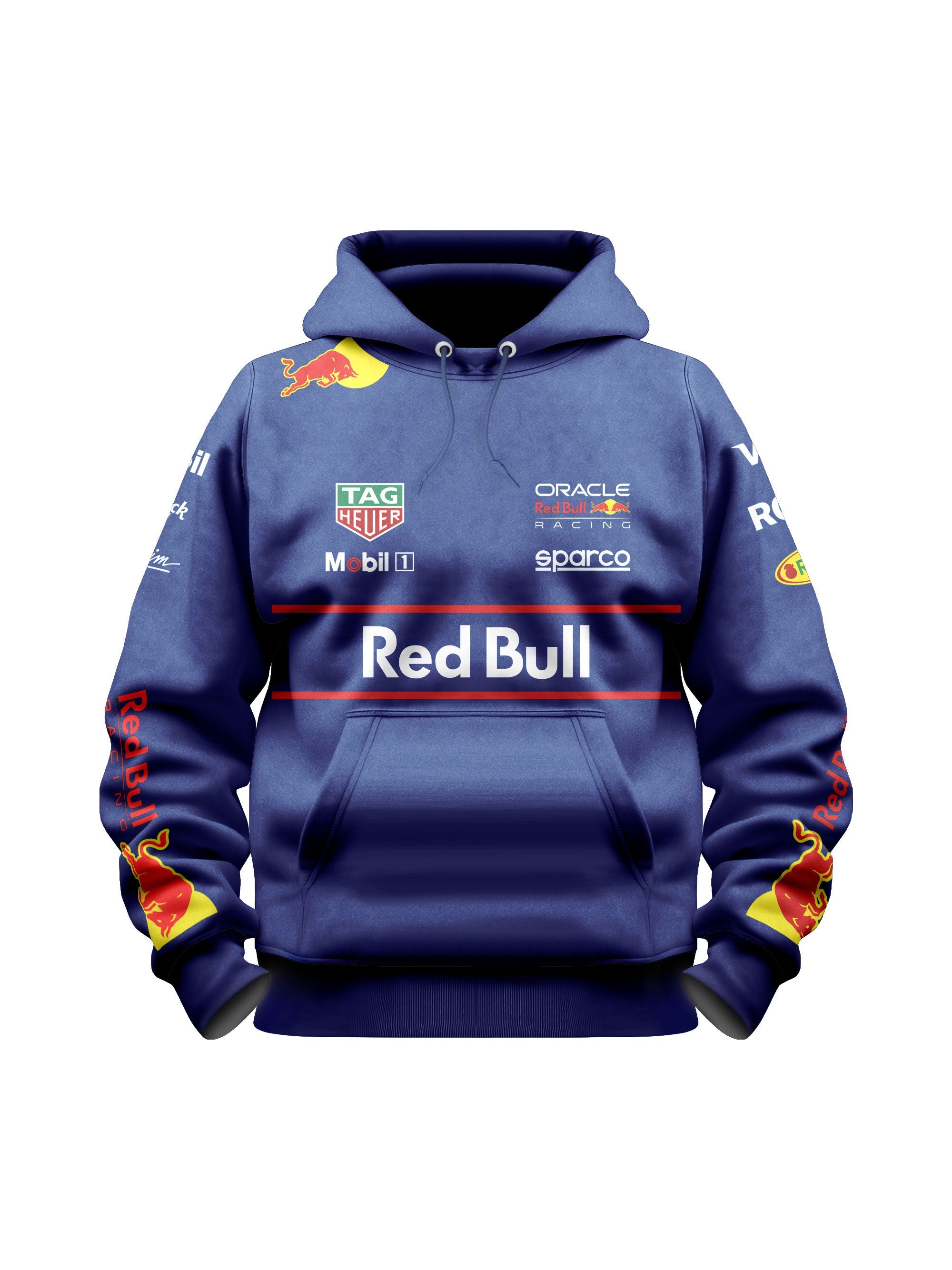 Max Verstappen Red Bull 2025 Navy Blue Hoodie