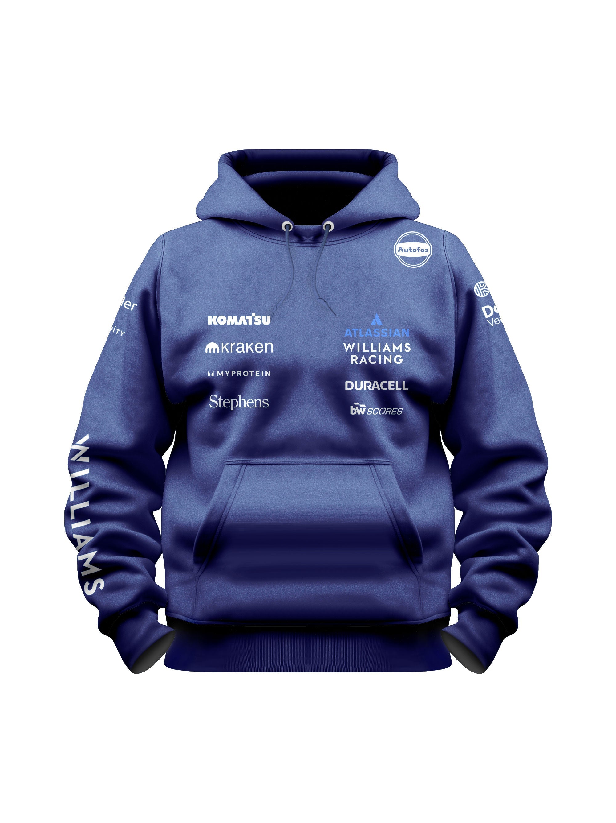 Williams Alex Albon 2025 Navy Blue Hoodie