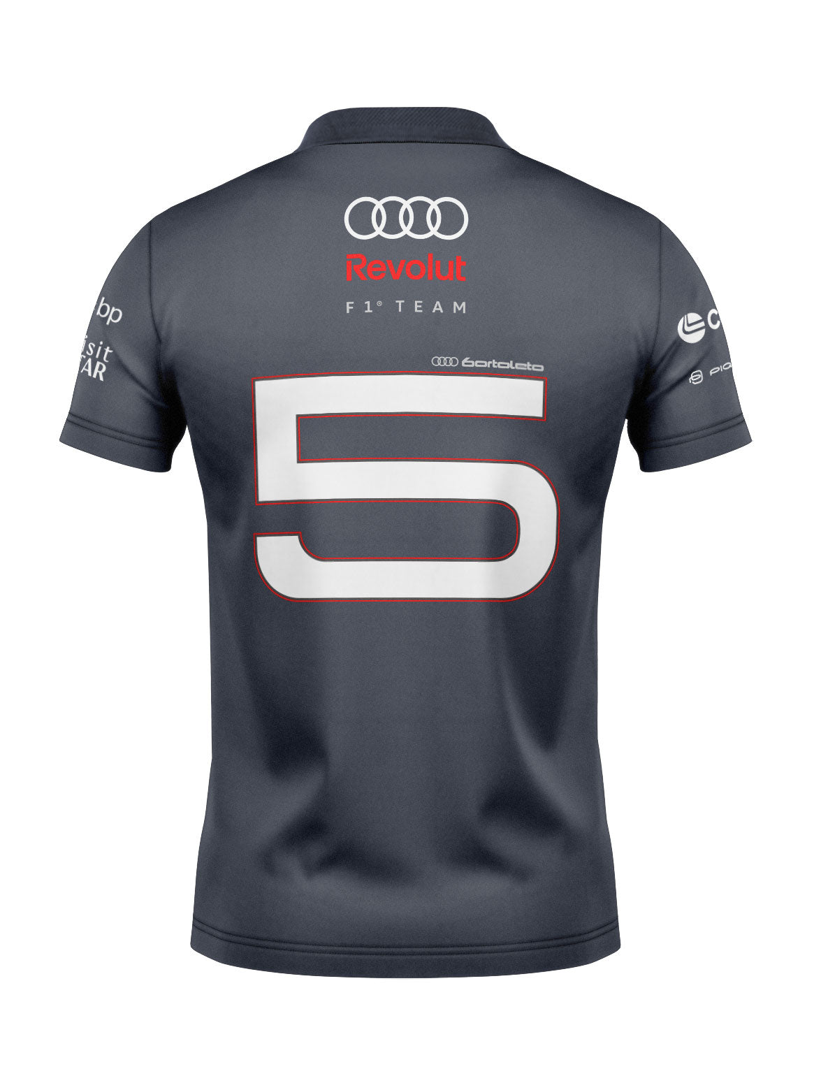 Audi Bortoleto 2026 Gray Polo Shirt