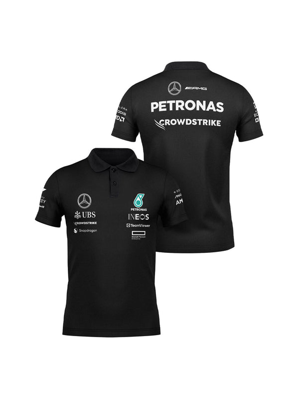 Mercedes 2024 Black Polo Shirt