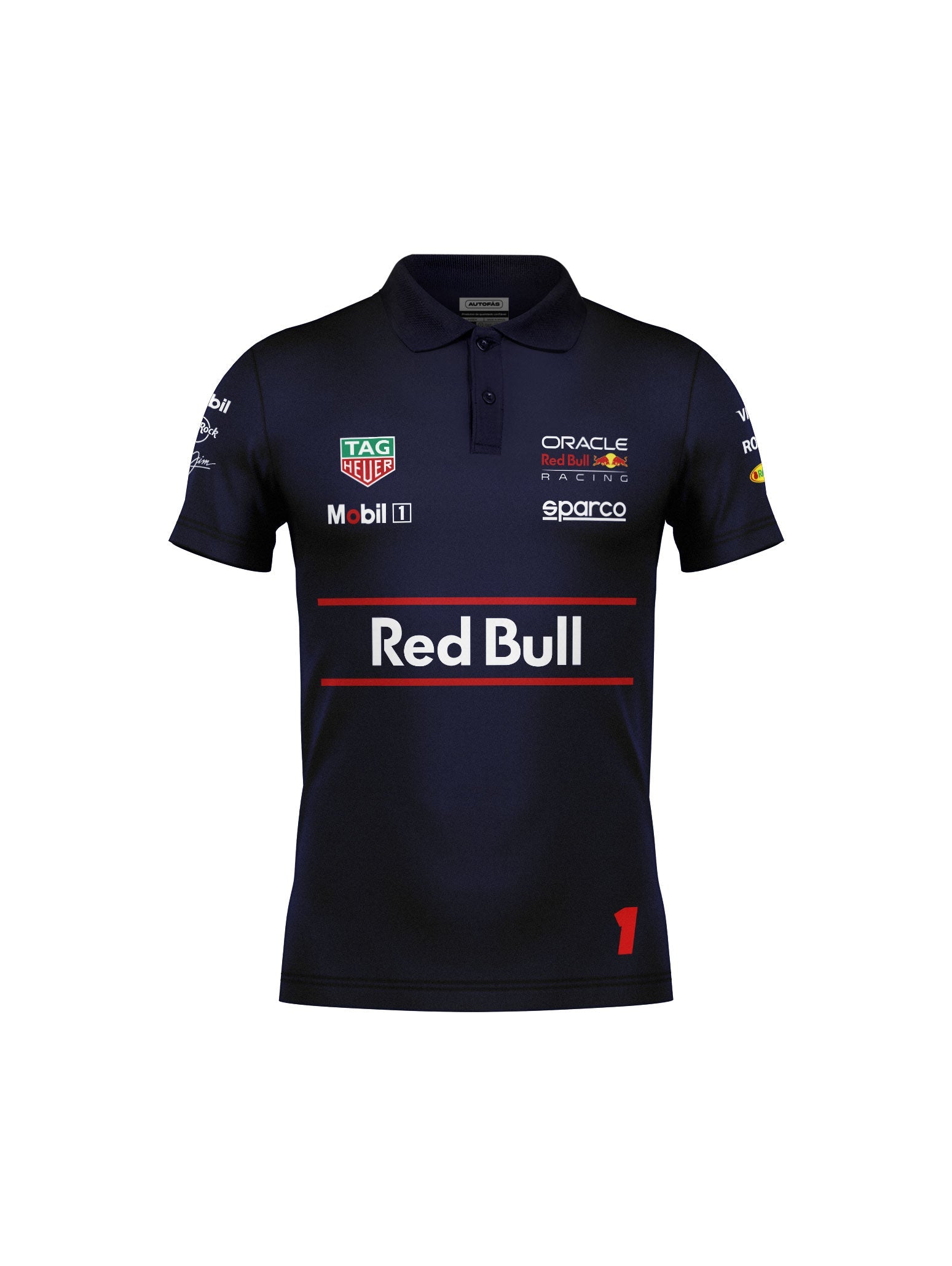 Red Bull Max Verstappen Navy Blue Polo Shirt 2025