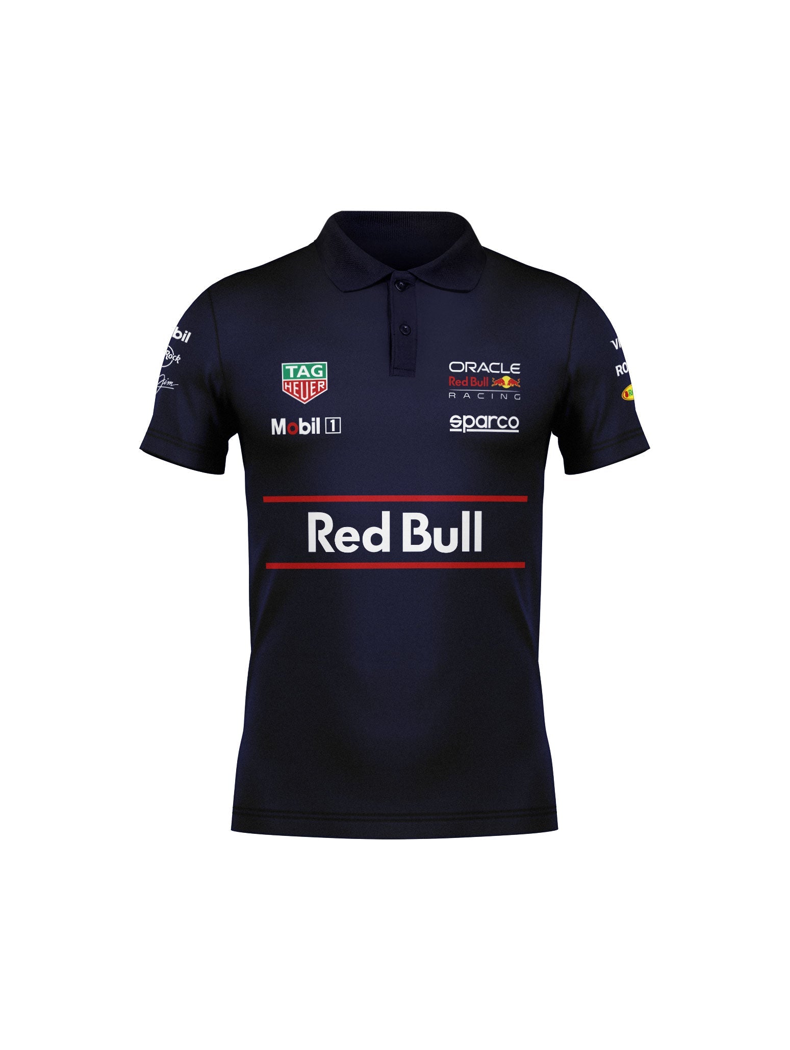 Red Bull Team Navy Blue Polo Shirt 2025