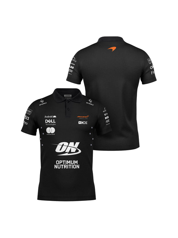 McLaren Team Black Polo Shirt 2025