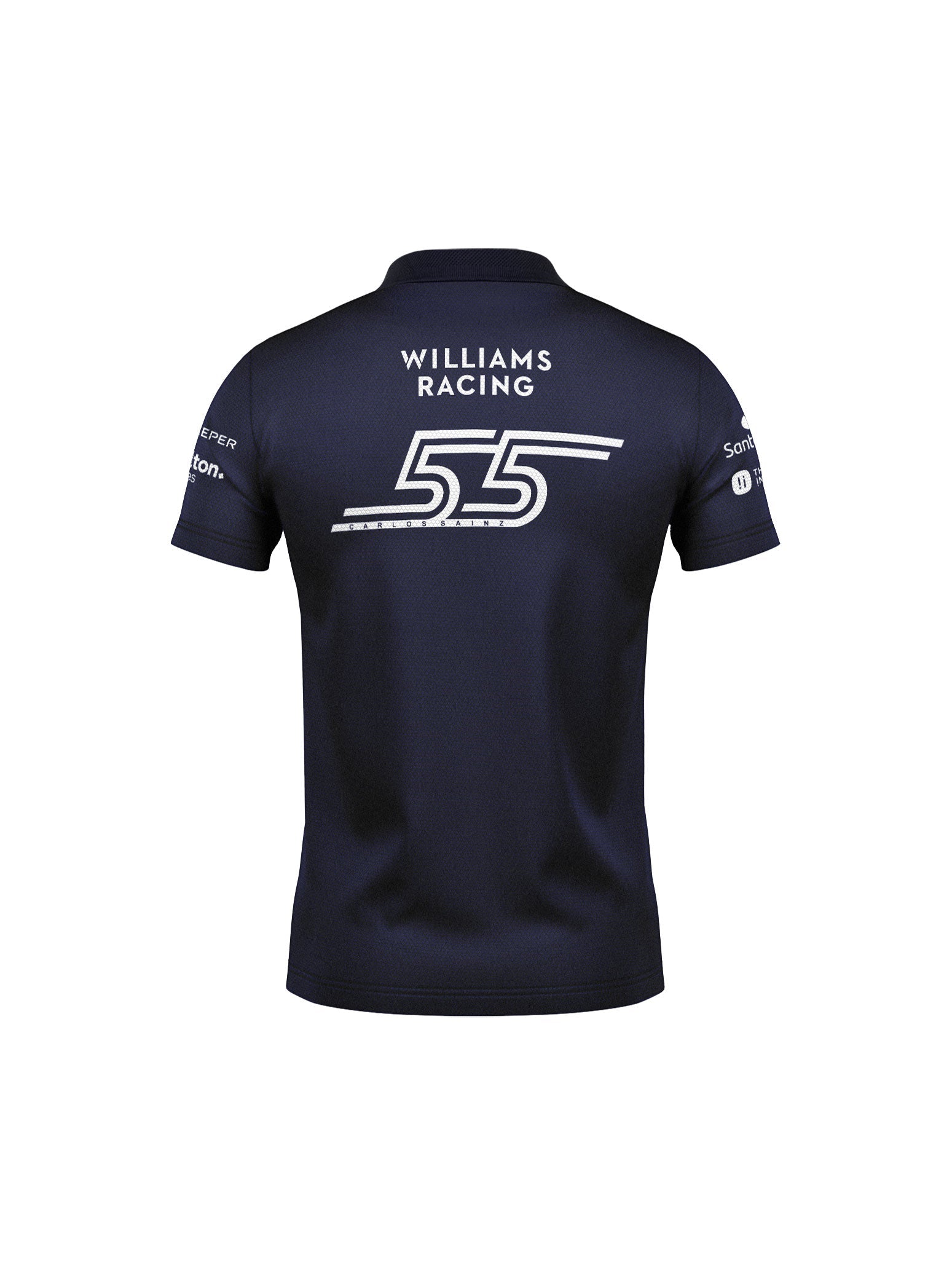 Williams Carlos Sainz Navy Blue Polo Shirt 2025