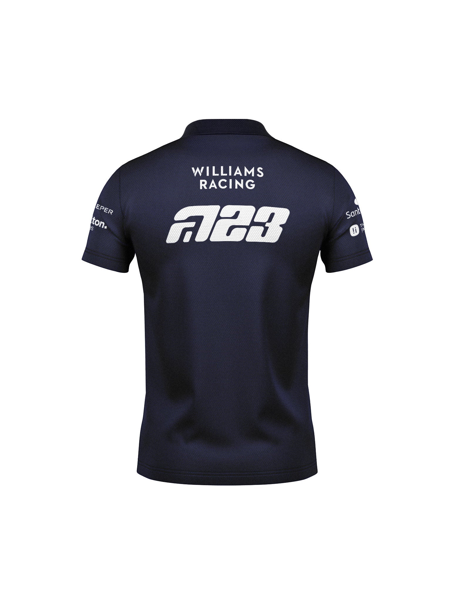 Williams Alex Albon Navy Blue Polo Shirt 2025