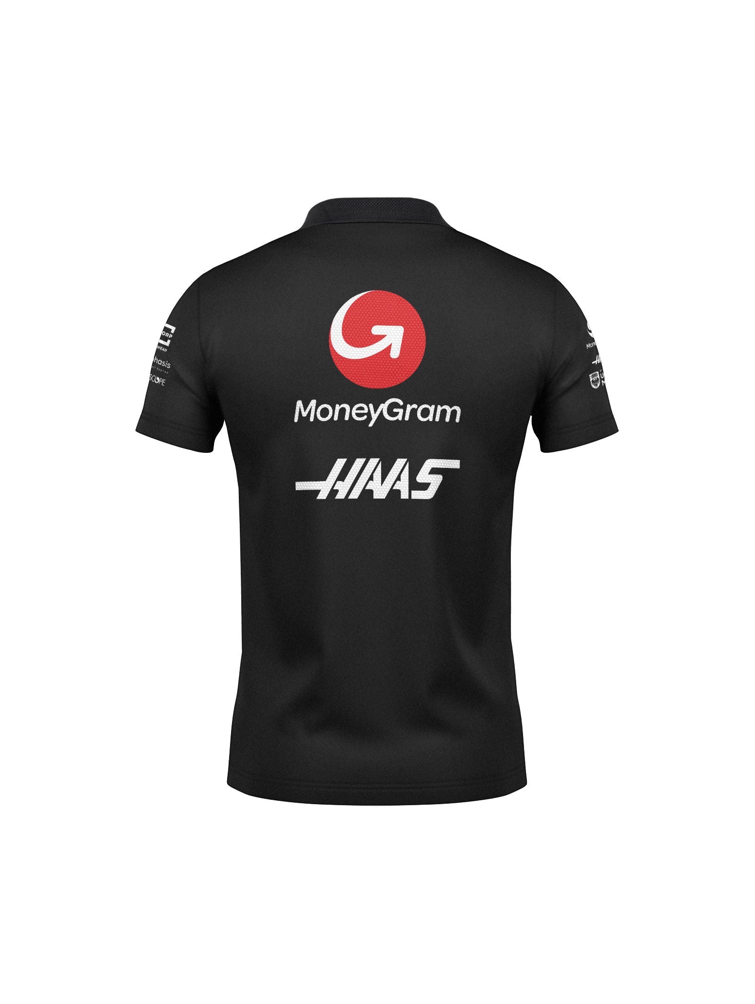 Haas Black Polo Shirt 2025
