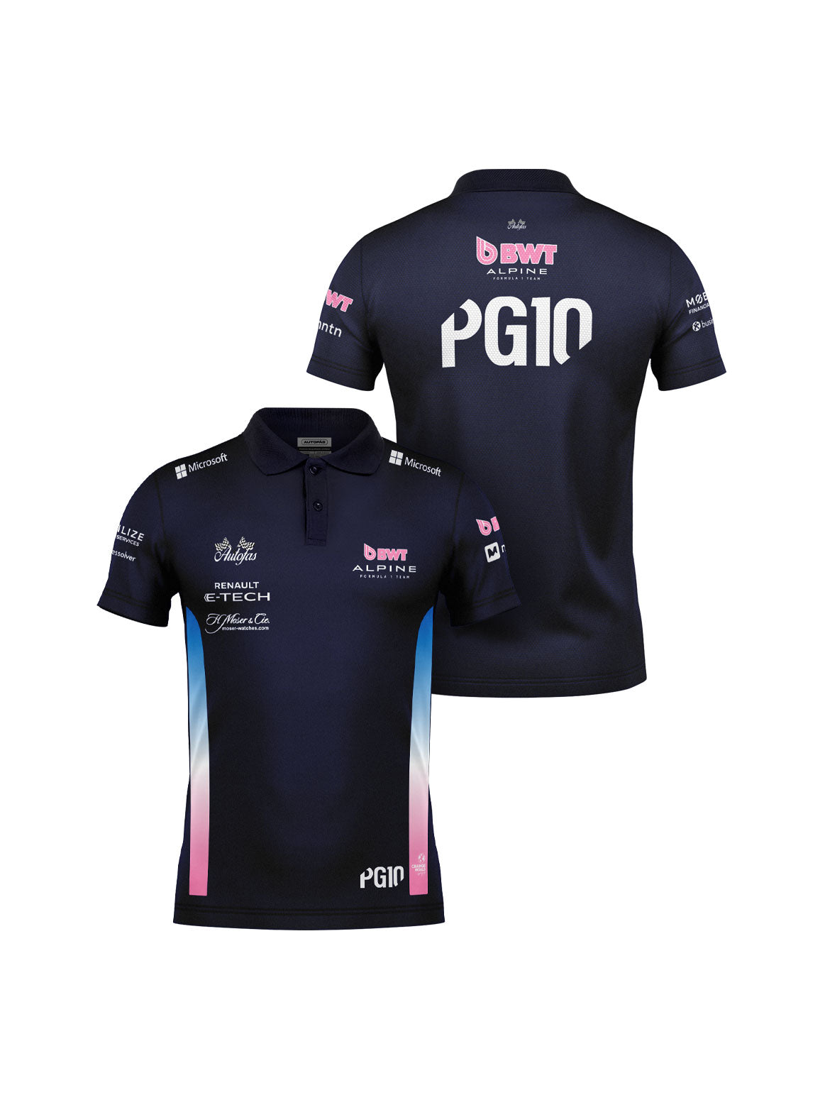 Alpine Pierre Gasly Navy Blue Polo Shirt 2025