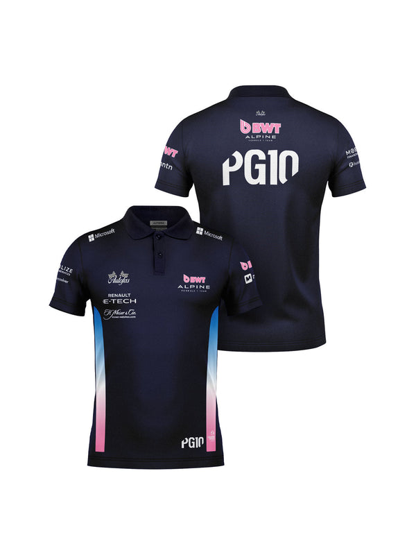 Alpine Pierre Gasly Navy Blue Polo Shirt 2025