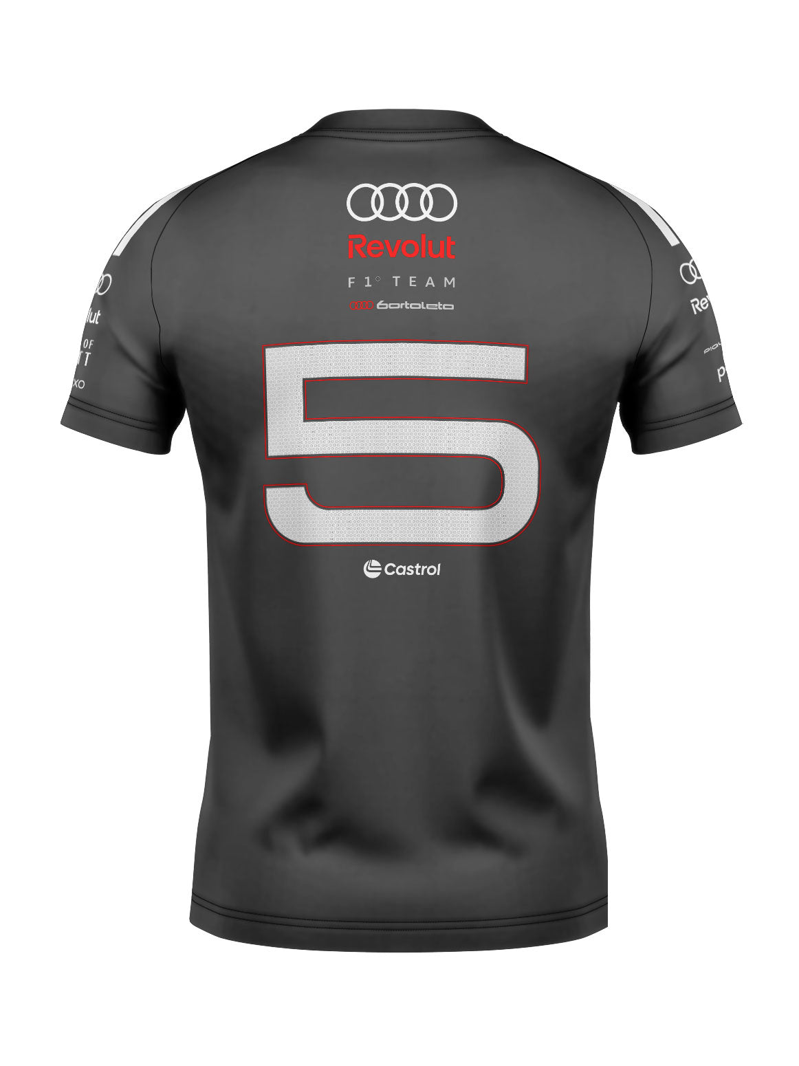 Audi Bortoleto 2026 Gray Cotton Raglan T-Shirt