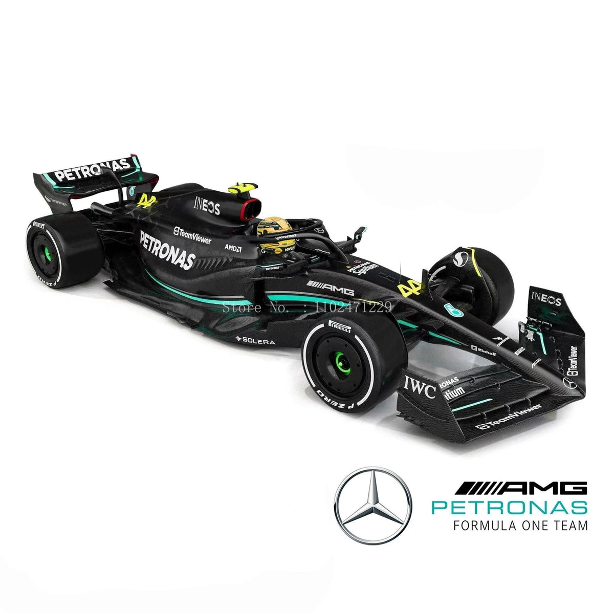 2023 F1 Miniatura Mercedes-AMG  #44 Lewis Hamilton