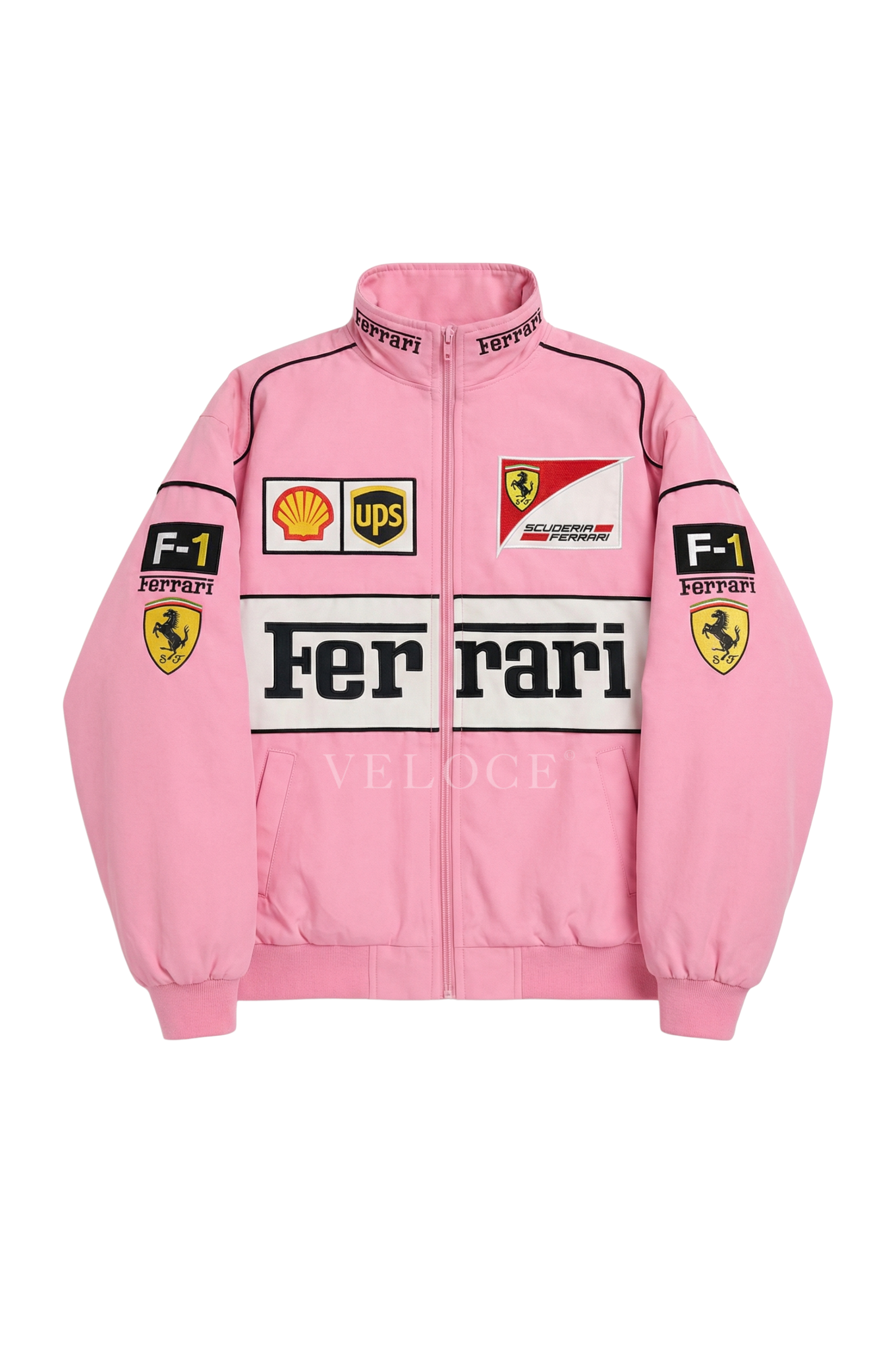 Ferrari F1 Vintage Racing Jacket - Pink Edition