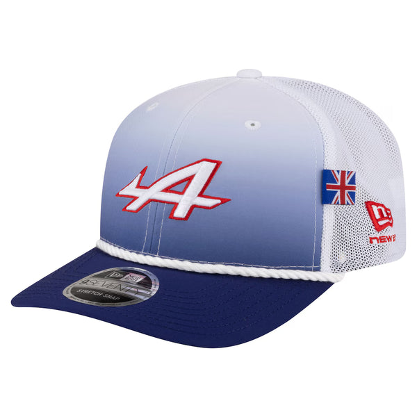 Alpine New Era Unisex Silverstone 9SEVENTY Trucker Adjustable Hat - White/Blue