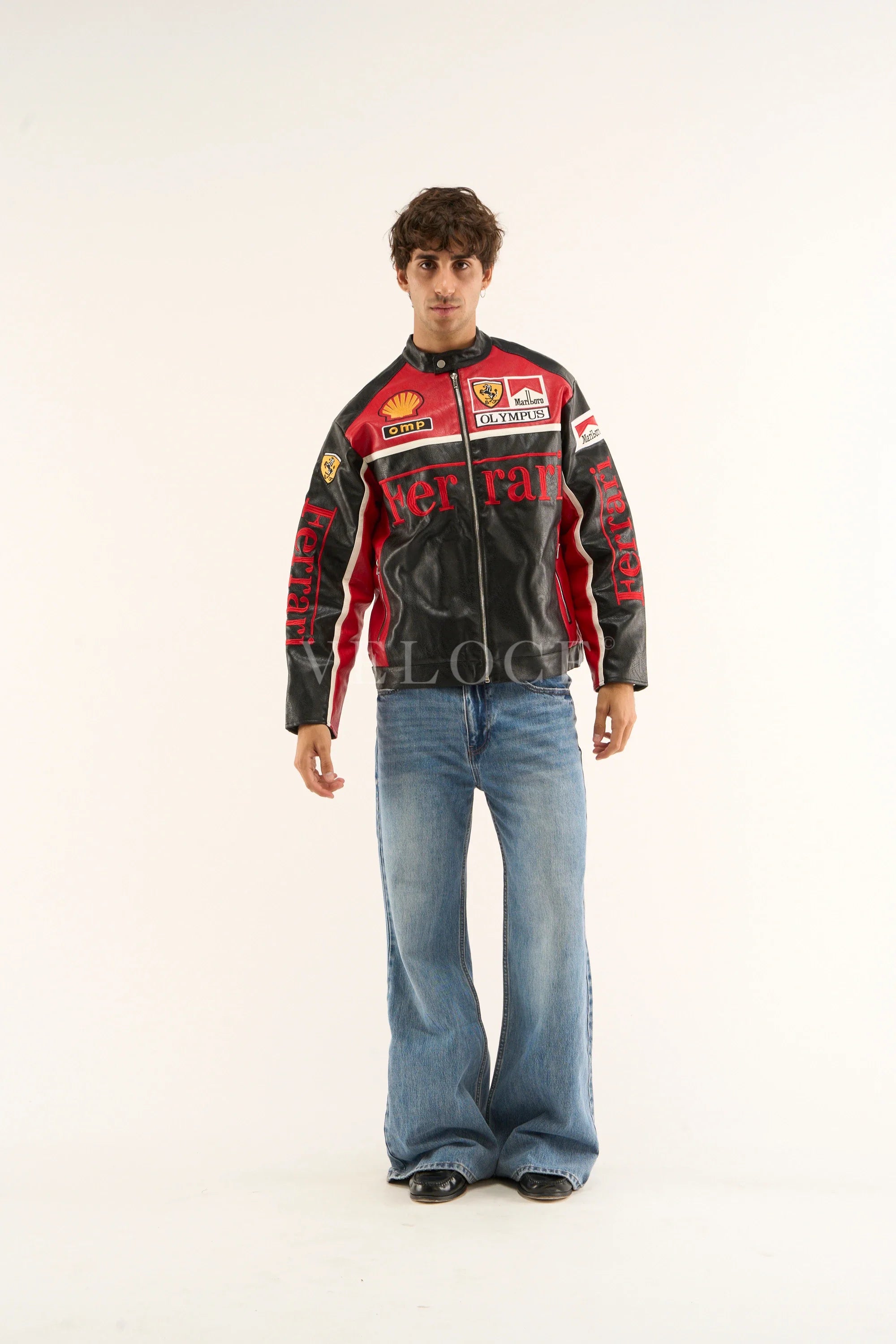Ferrari F1 Olympus Leather Jacket - Red Edition