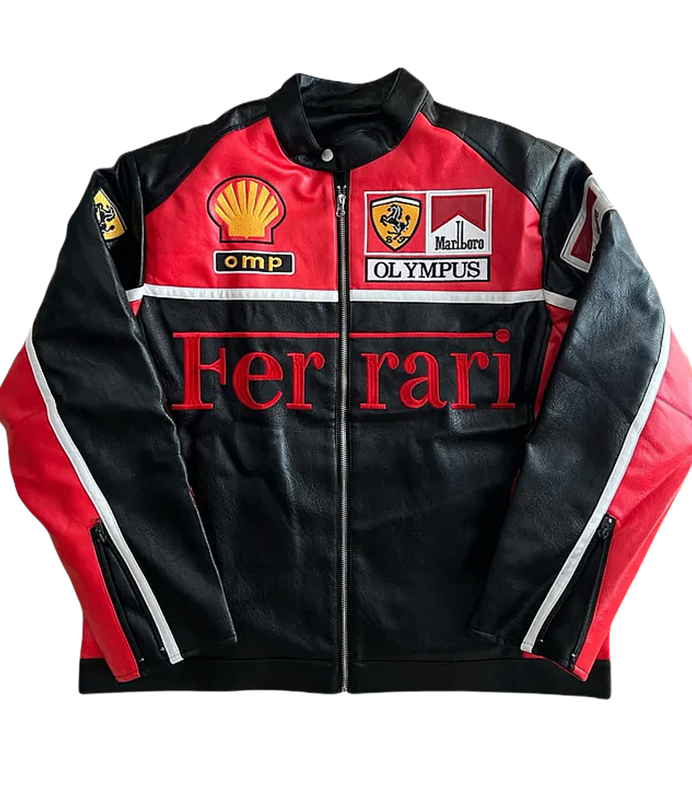 Ferrari F1 Olympus Leather Jacket - Red Edition